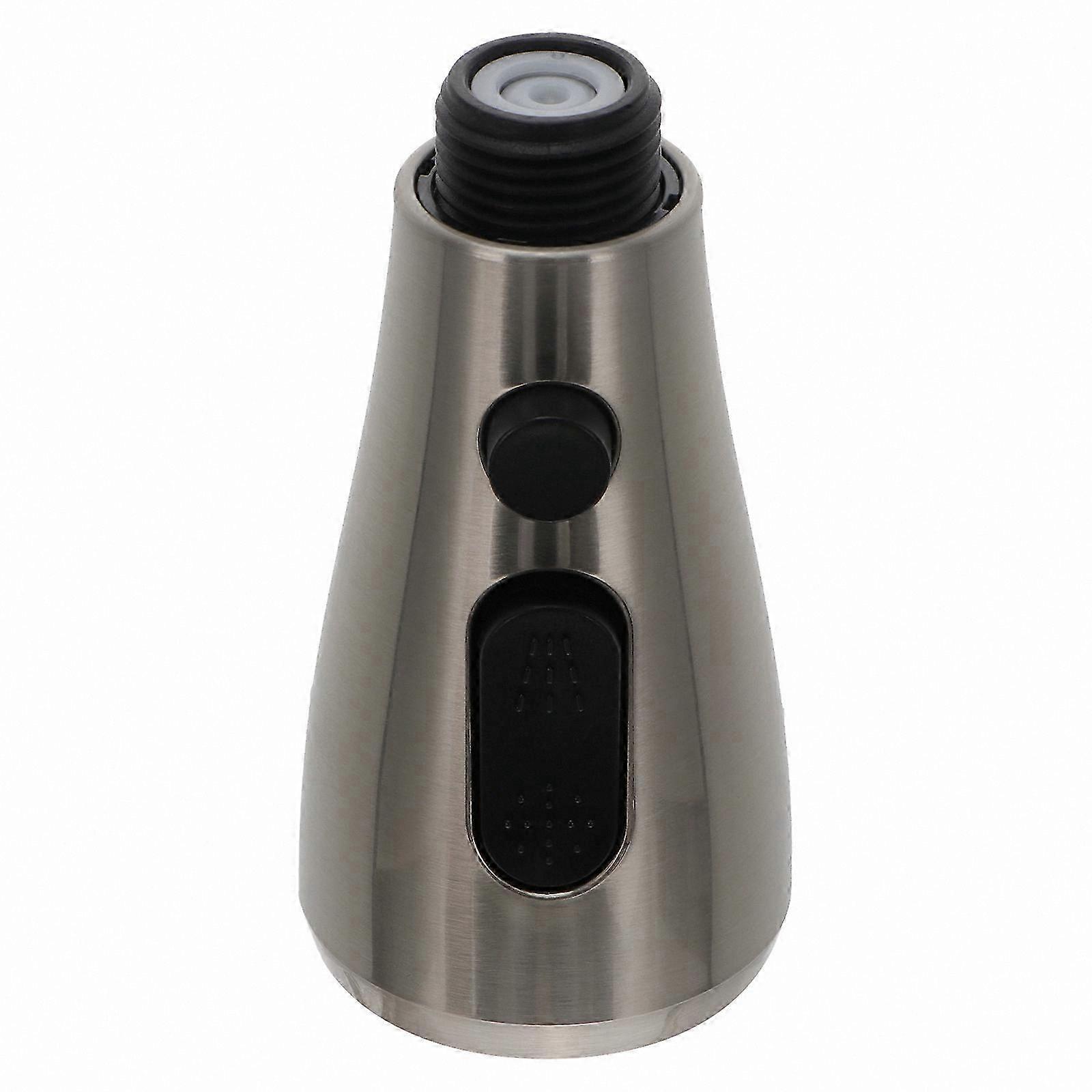 Silver Pull Down Faucet Sprayer Replacement Nozzle for Kitchen Sink 9.4x4.8cm Replaceable Single Pack