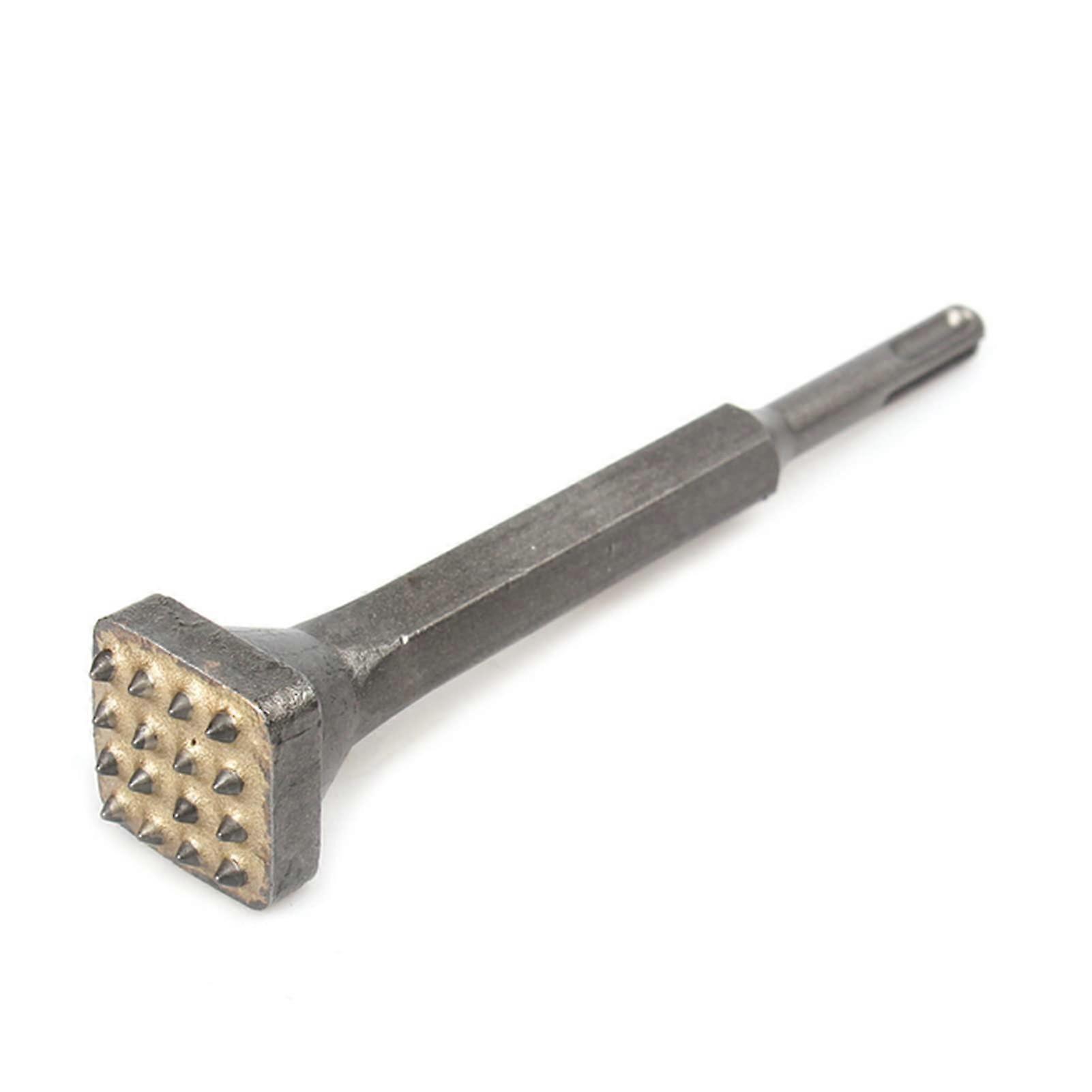 Tile Drill Bit Set SDS Plus 16 Teeth Alloy Point Flat Round Chisel for Stone Slab Wall Cement Pavement