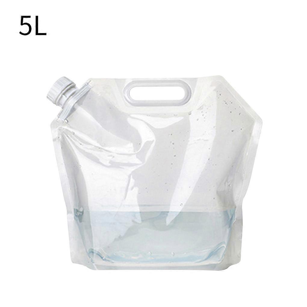 5/10/15L Folding Water Bag Storage Jug Good Sealing Waters Bottle with Inlaid Handle Collapsible Water Container Large