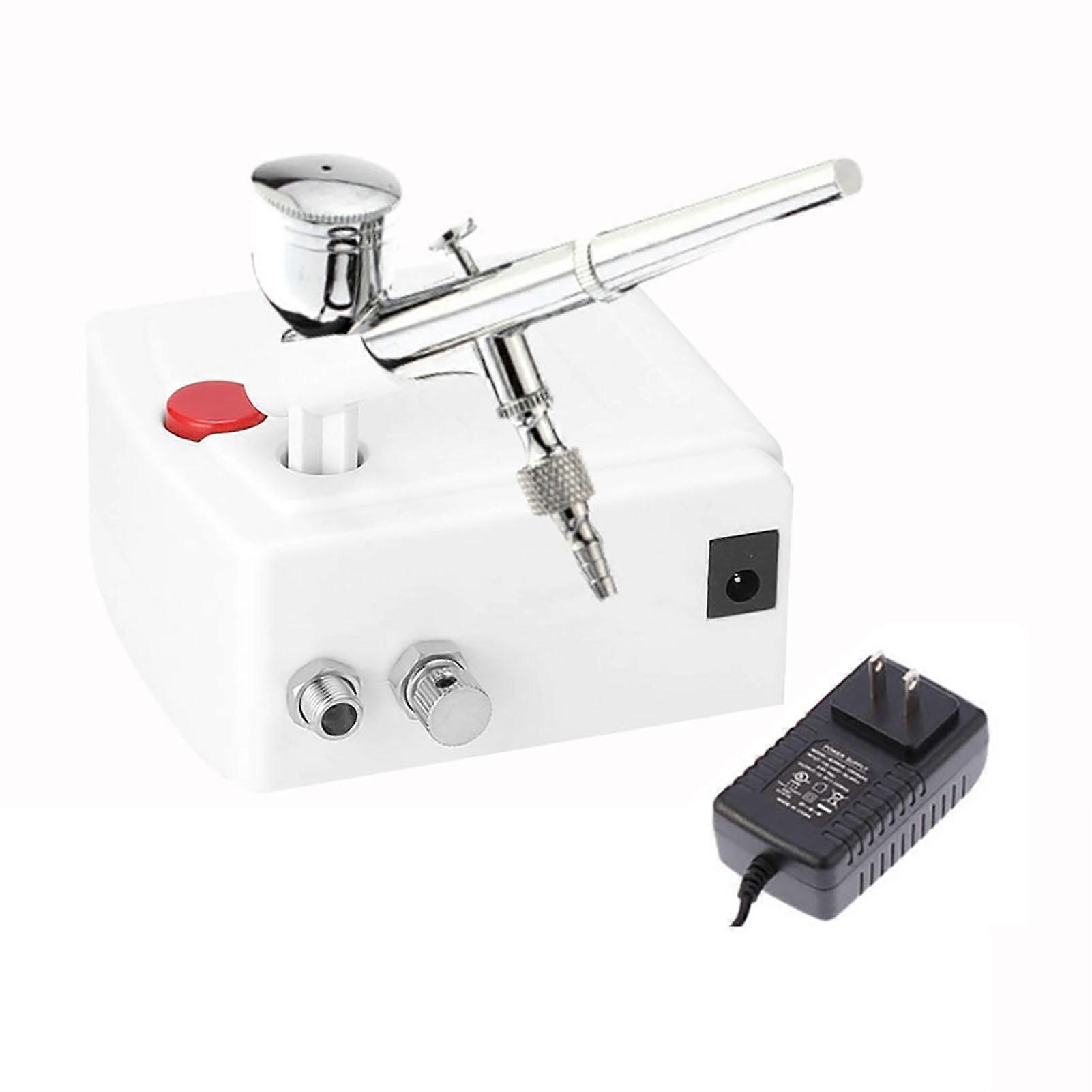 Professional Airbrush Kit 0.3mm Nozzle 7cc Cup Silver Black