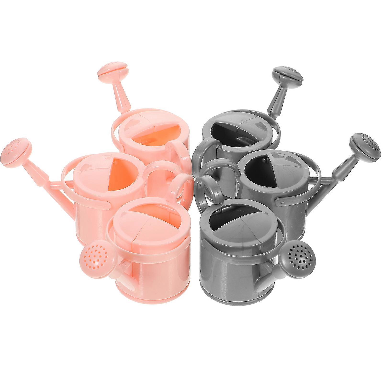 Small Watering Can Plastic Mini Kettle Model for Decor 18Pcs