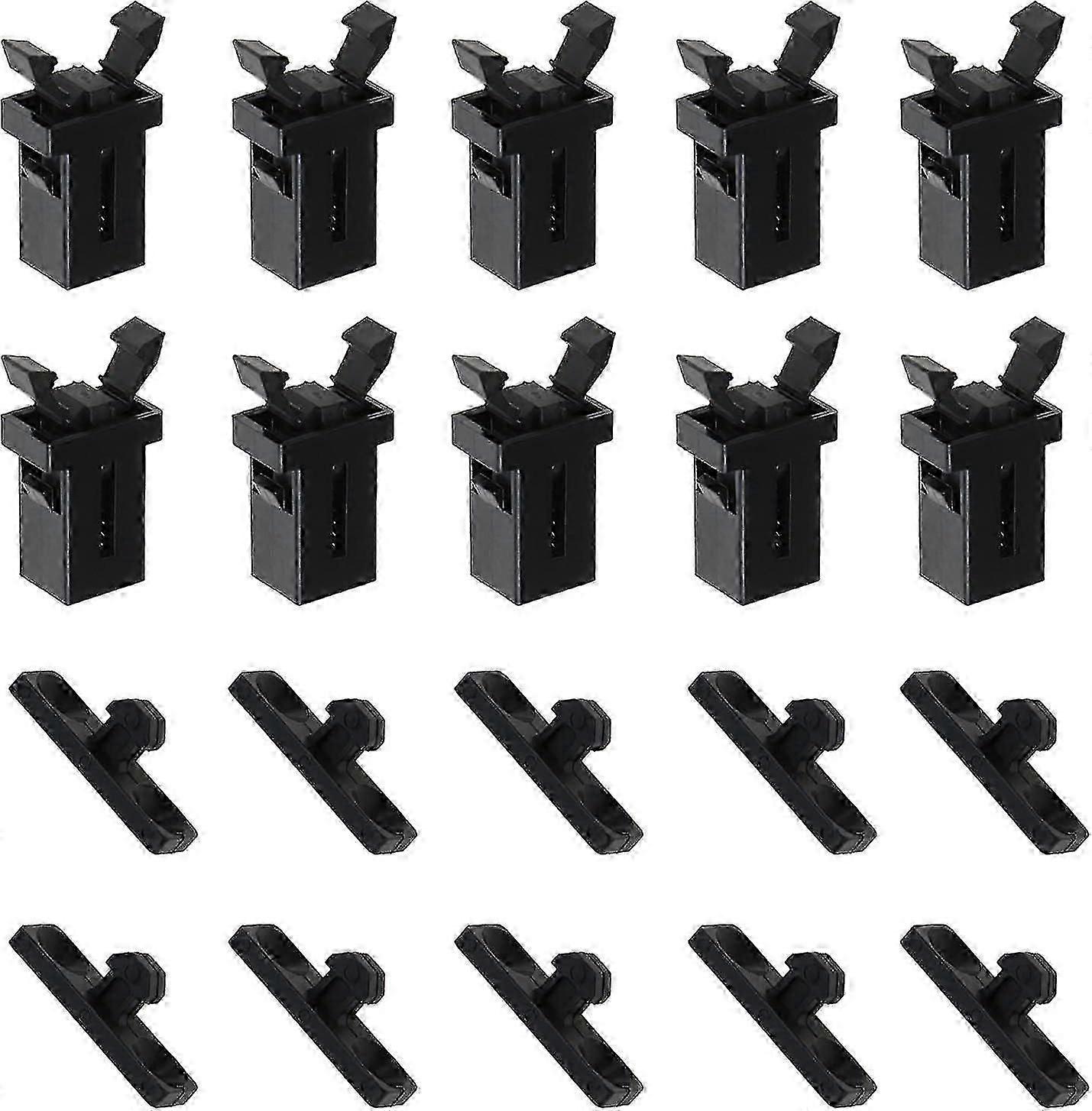 10 Pairs Of Touch Top Lid Bin Latch Lock Plastic Spare Repair Replacement Black Compatible With Brabantia 3 To 50 Litre