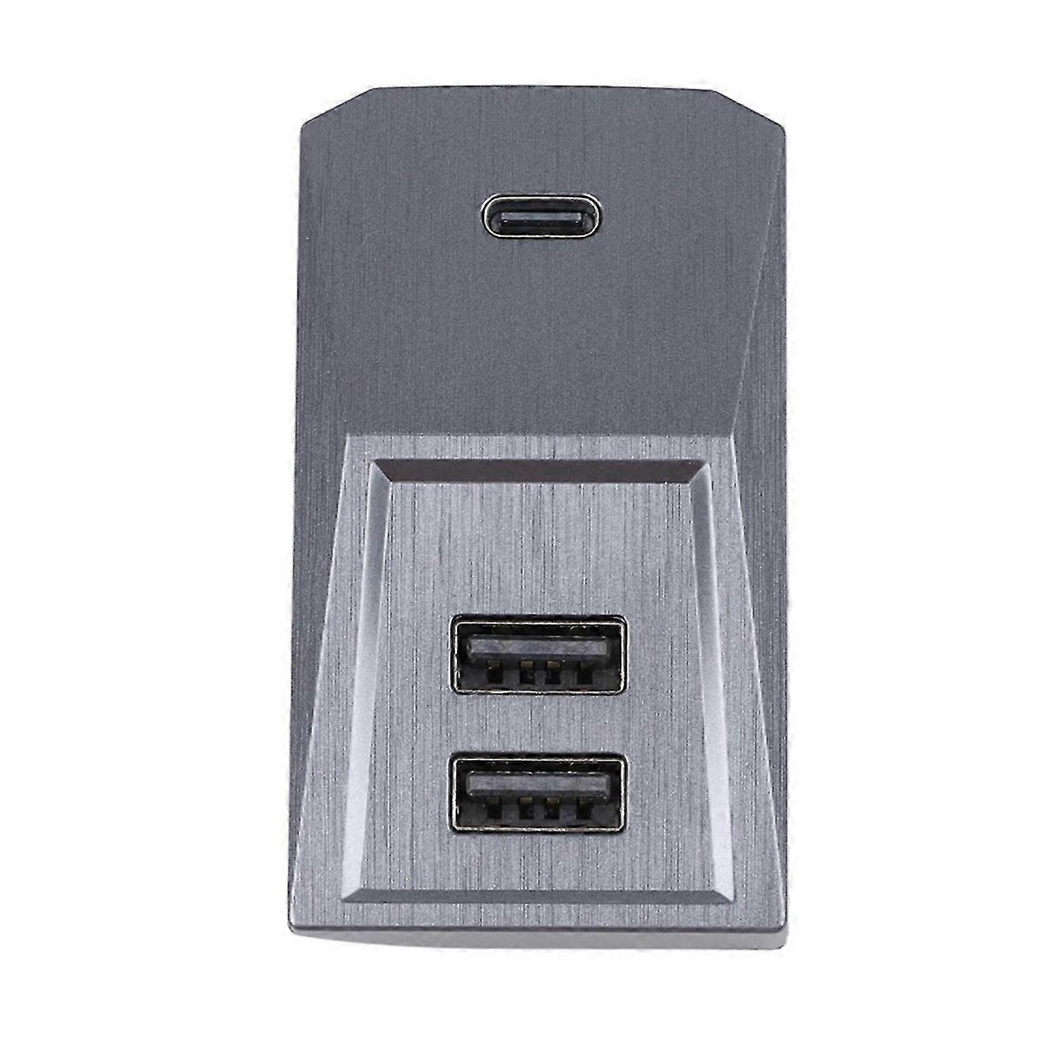 USB Hub for Tesla Model 3 Model Y, 4-In-1 Multi Port Glove Box Hub