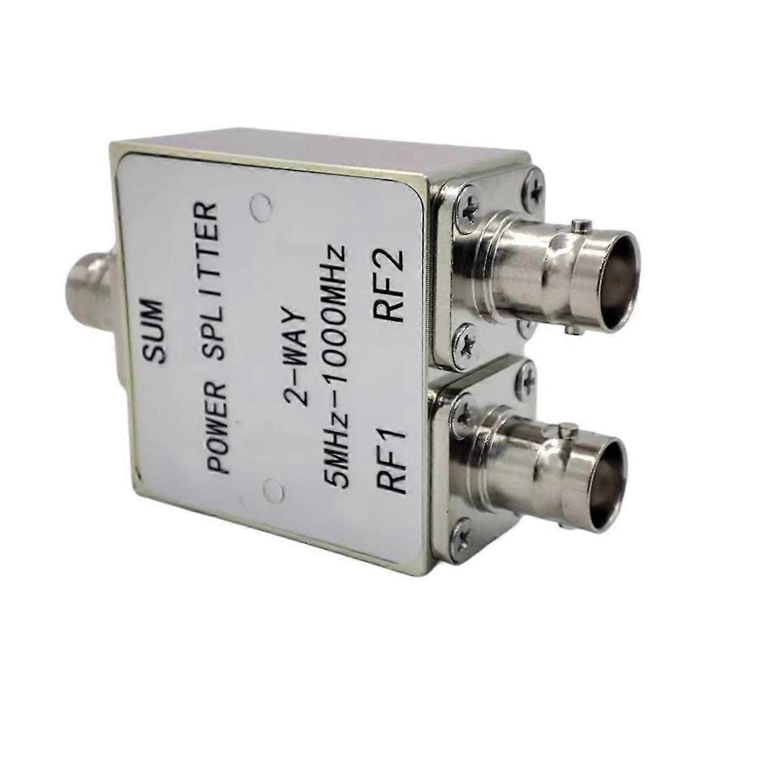5MHz-1000MHz Power Splitter 1 to 2 Power Divider Combiner BNC Connector for Wireless Communication B