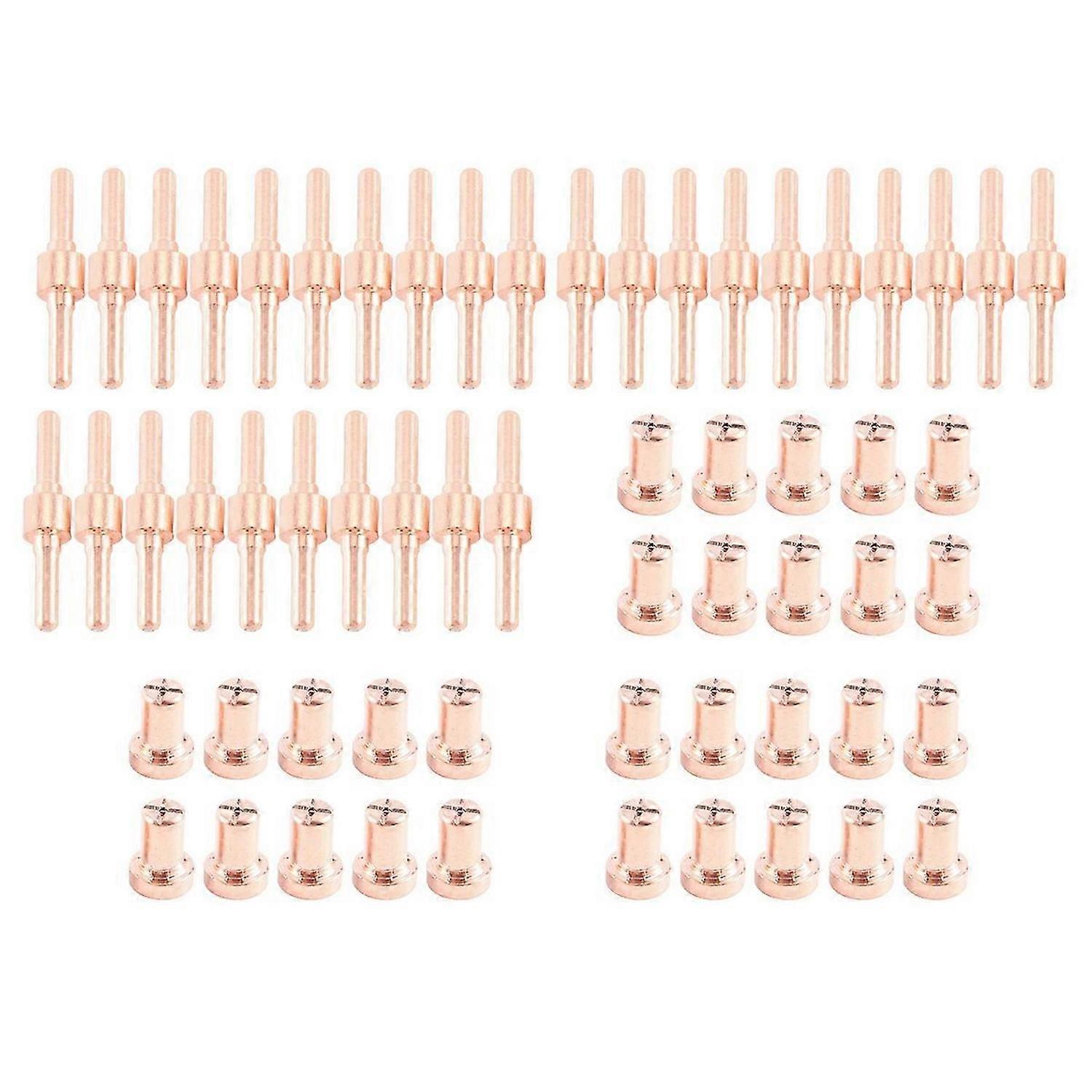 60pcs Extended Long Plasma Cutter Tip Electrodes&Nozzles Kit Consumable For PT31 LG40 40A Cutting We