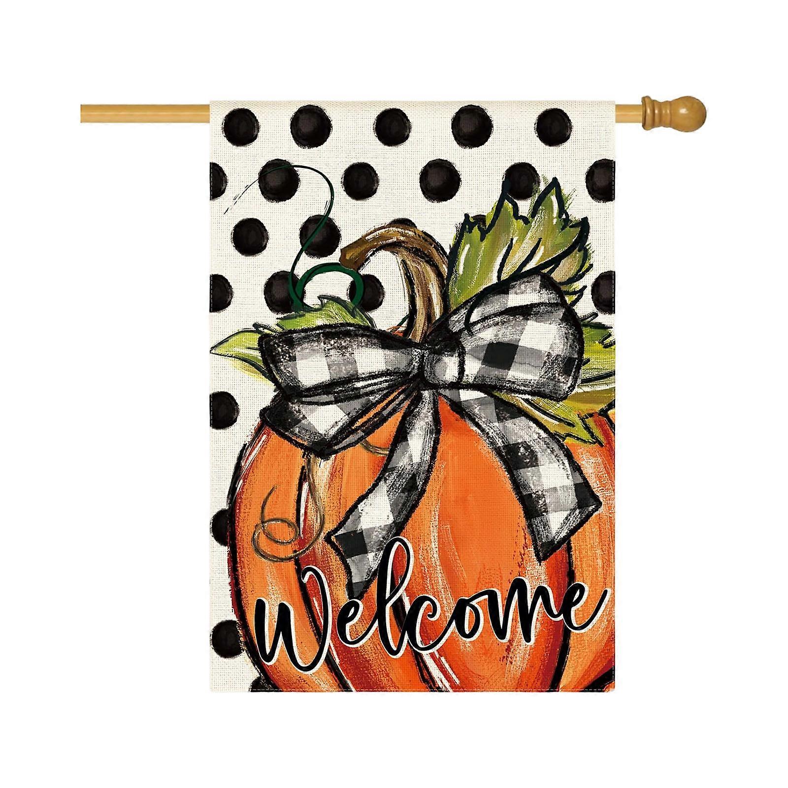 Quick Arrange Thanksgiving Outdoor Standard Additional Burlap Fabric Seasonal Yard Deck For Family Gathering Multicolor