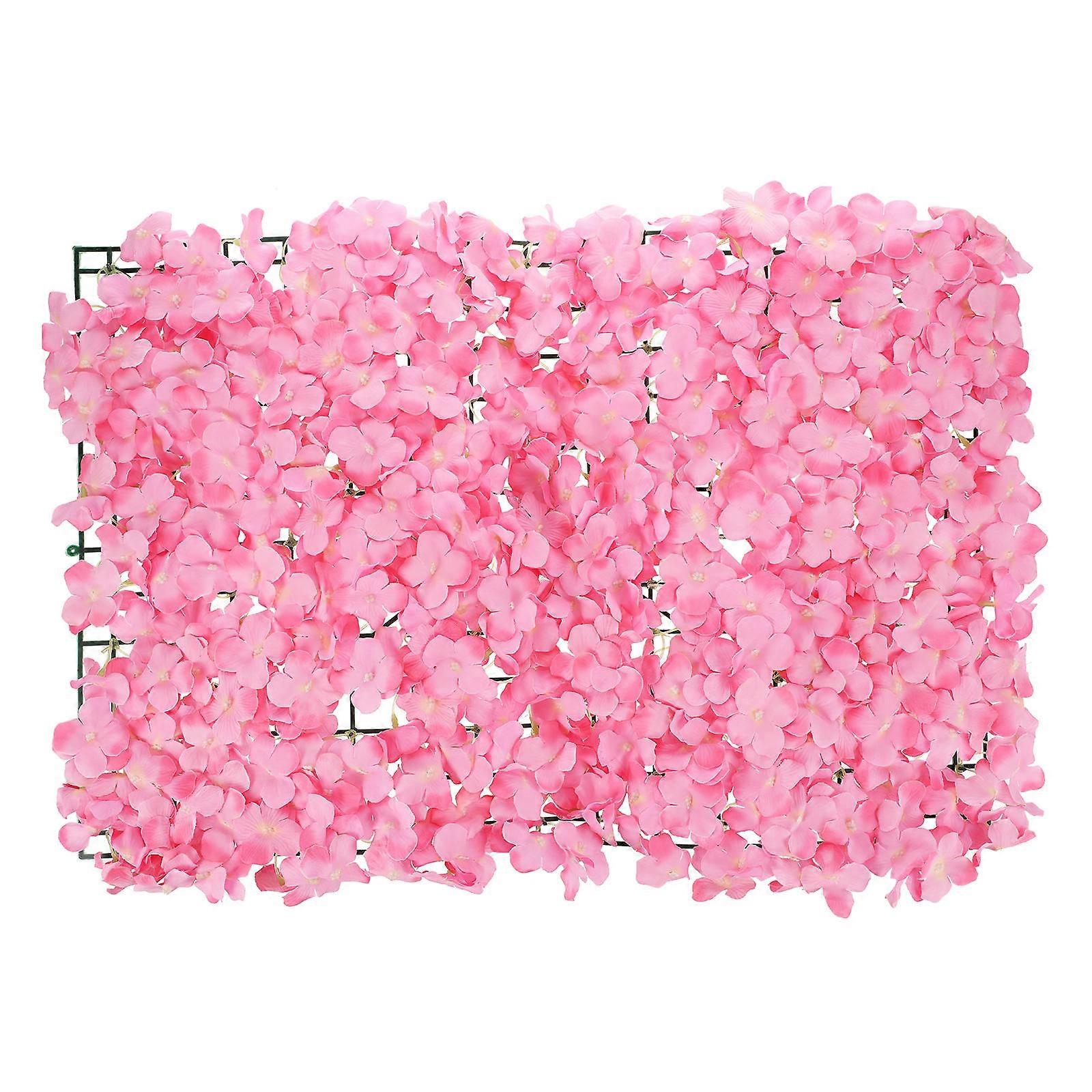 Artificial Flower Wall Decor for Wedding Hydrangea Row 1Pcs Pink
