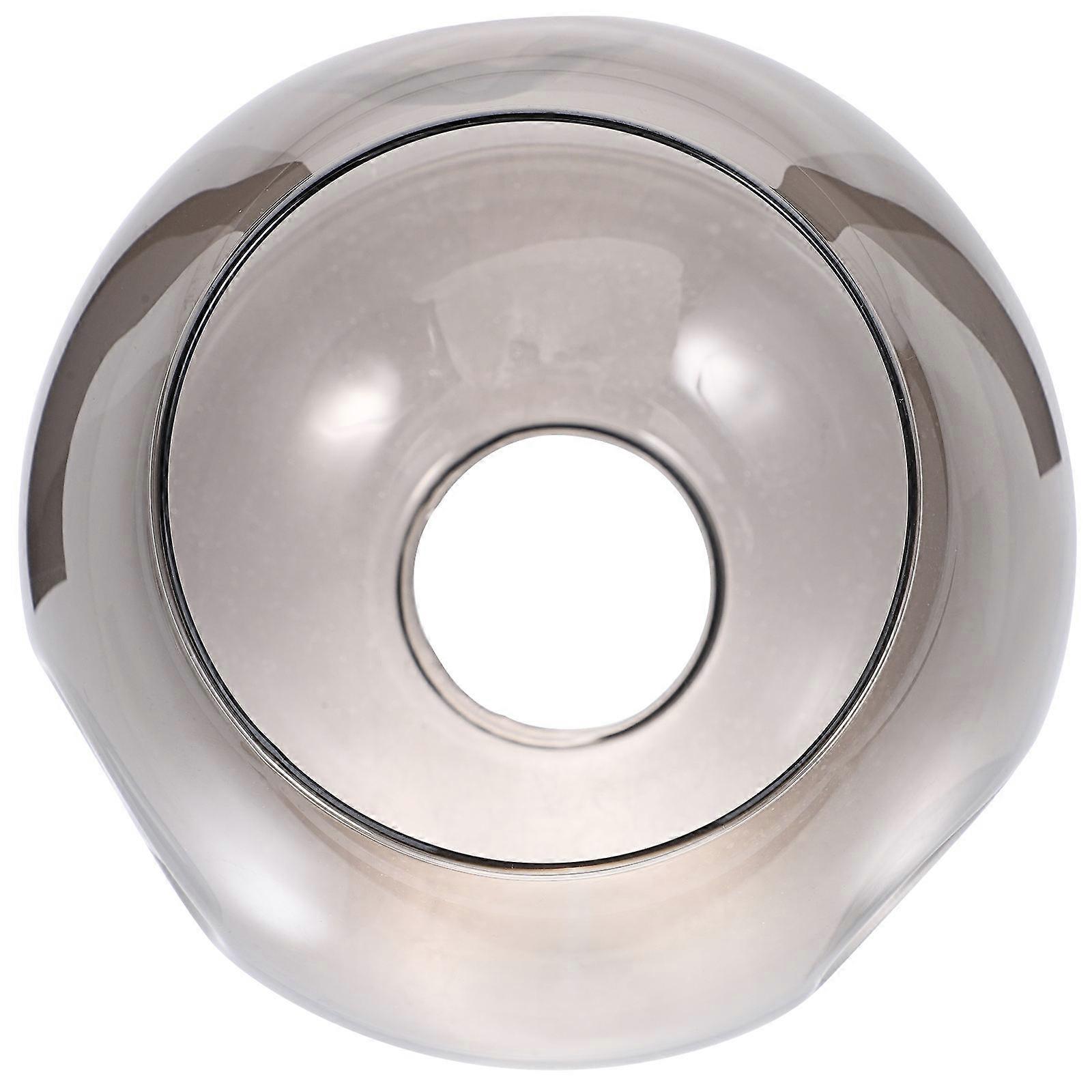 2Pcs Gris Foncé Pendentif Abat-jour En Verre Pour Un Usage Domestique