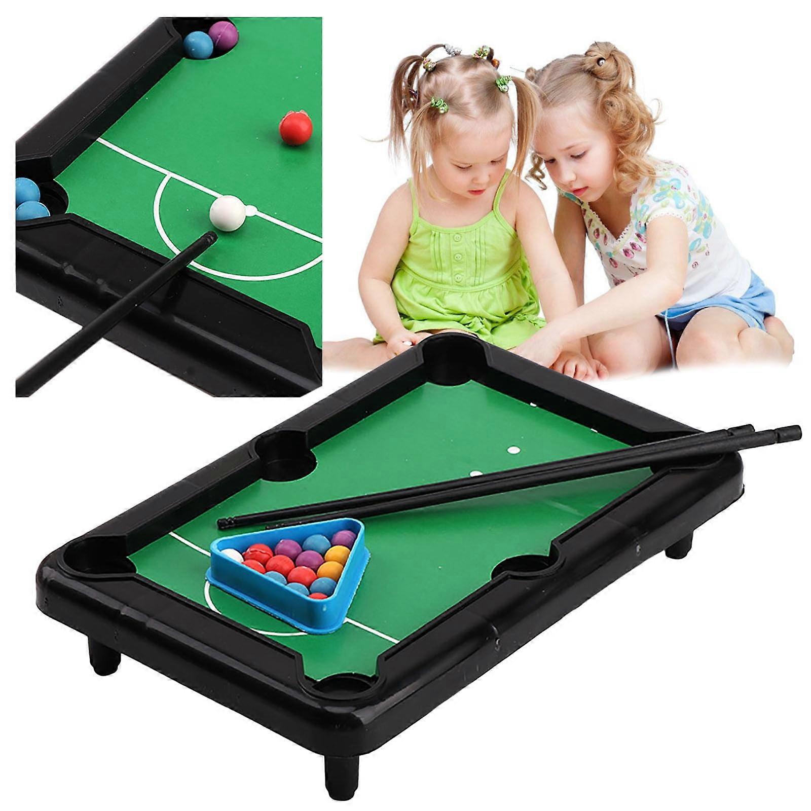 Weerihhol Mini Table Toy, Portable Pool Game, Desktop Home Party Game for Kids 3-5, Compatible with Brain Alphabet Board