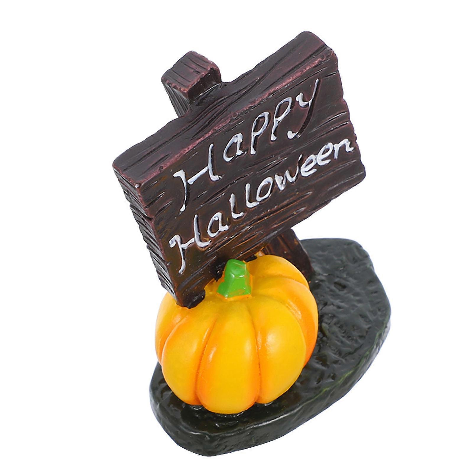 Halloween Figurines Resin Mini Sculptures for Decoration 4Pcs Multi