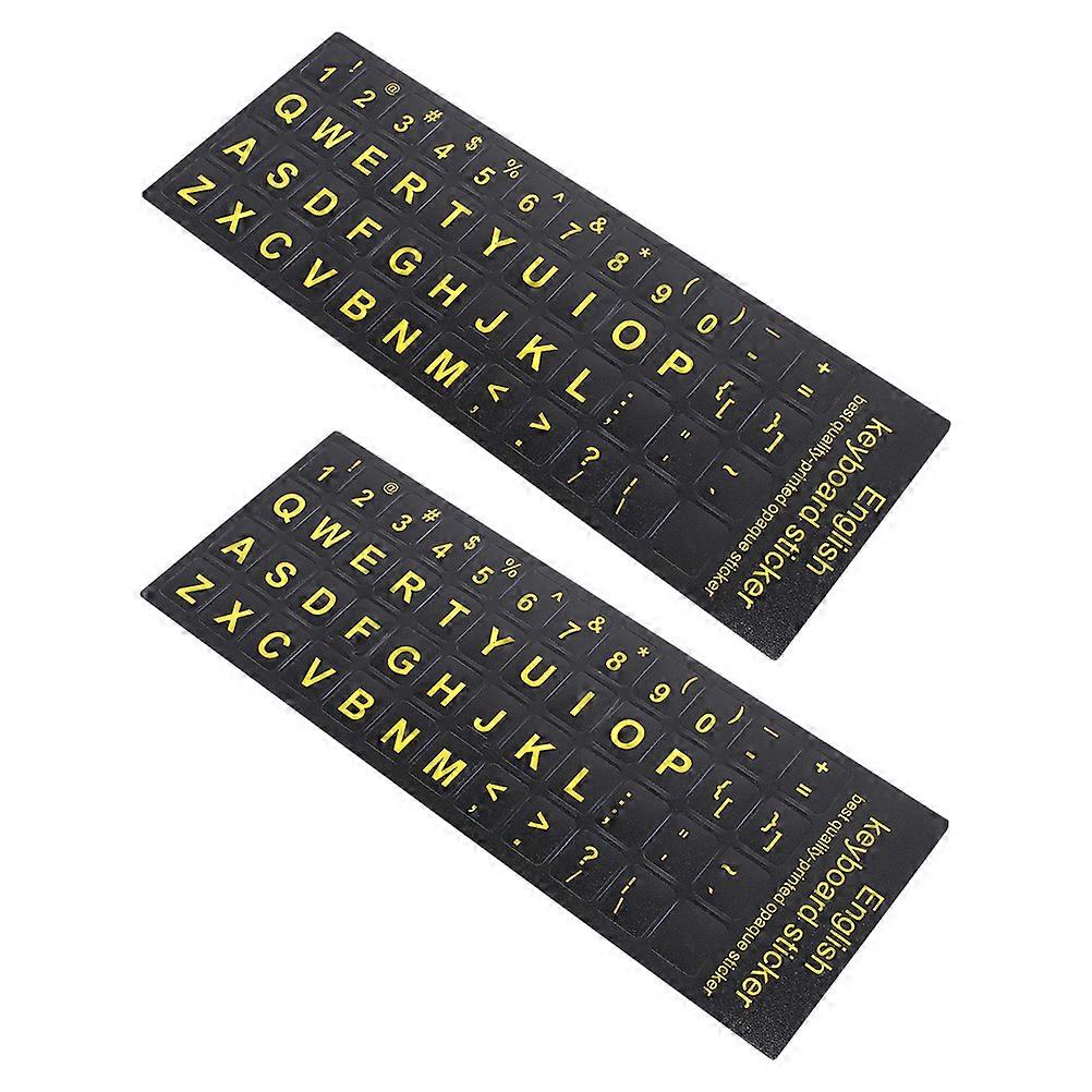 English Computer Keyboard Stickers Keyboard Stickers for Desktop and Laptops 8Pcs