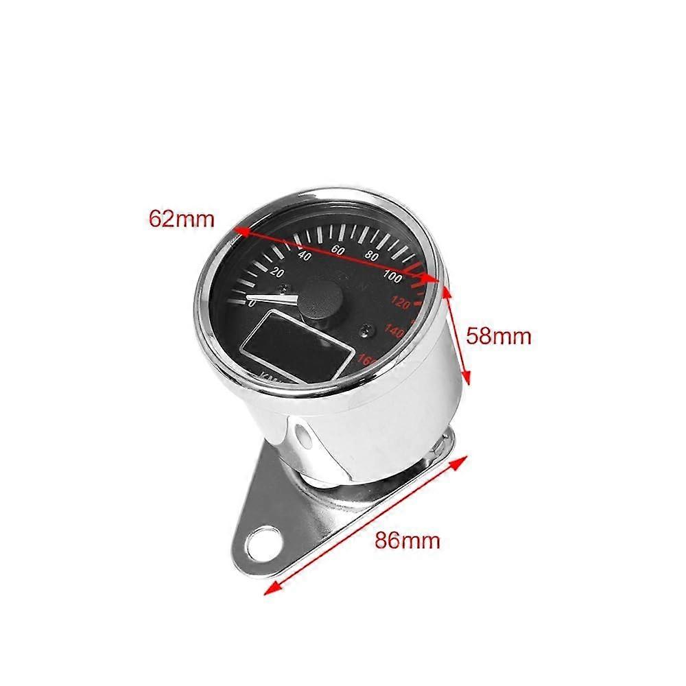Odometer Speedometer Universal 12V Motorcycle Retro Digital Fuel Gauge Color Display Instrument