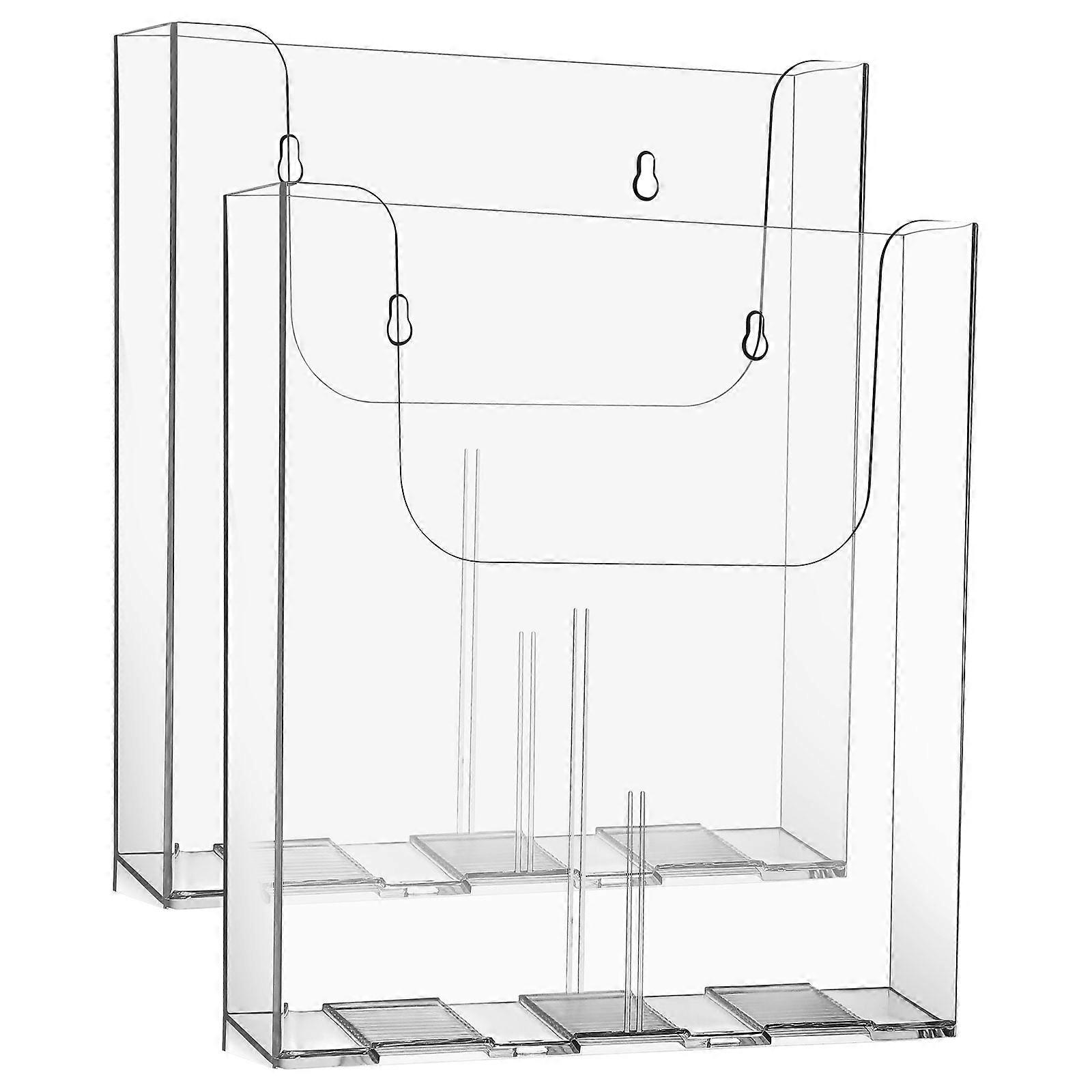 File Organizer Wall Mount For Event Exhibition 25.10X22.50X4.20CM Sleek Design Space Saving 4 Pcs