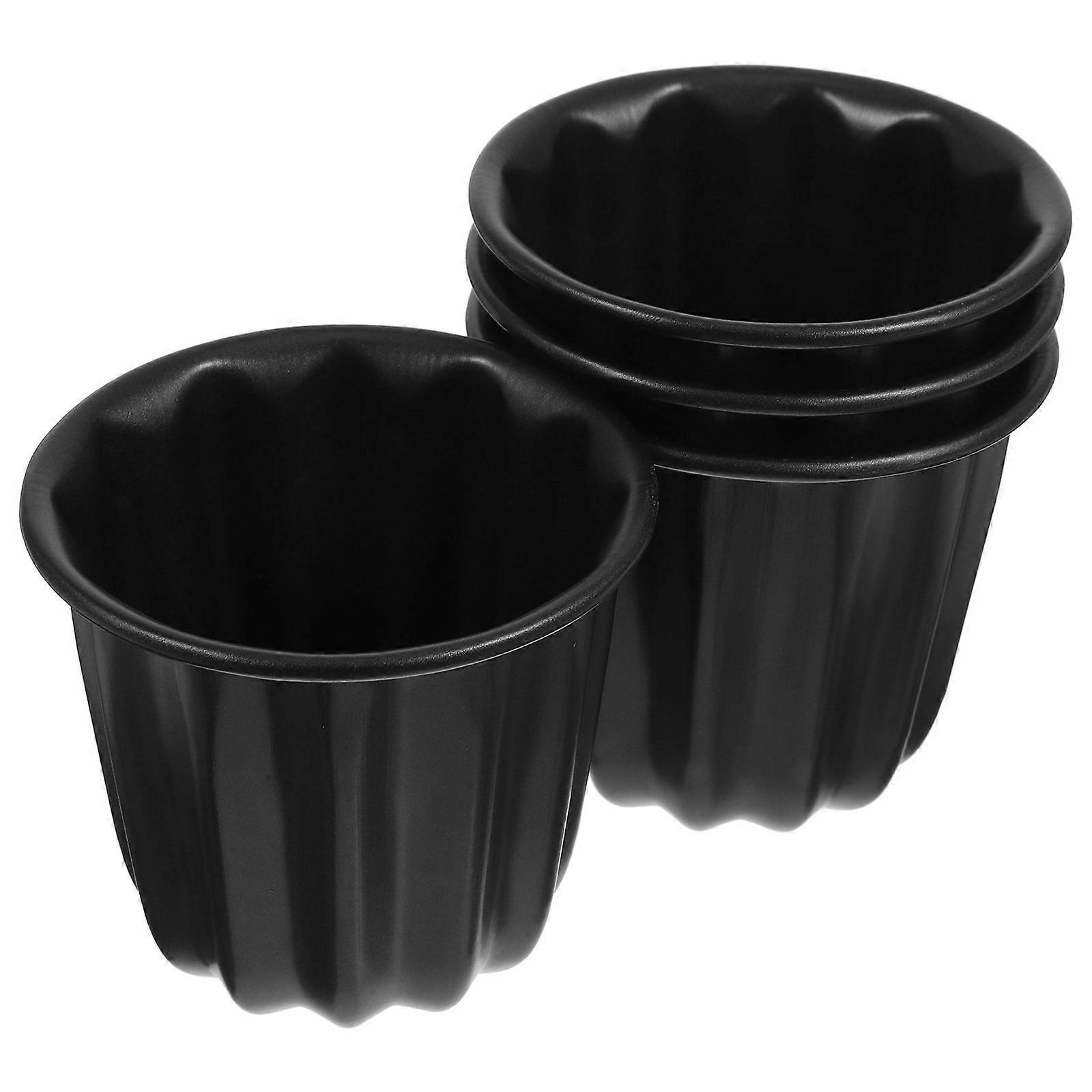16 Pcs Dark Grey Non-Stick Molds Multi-Function Baking Molds Great For Gatherings Easy To Operate