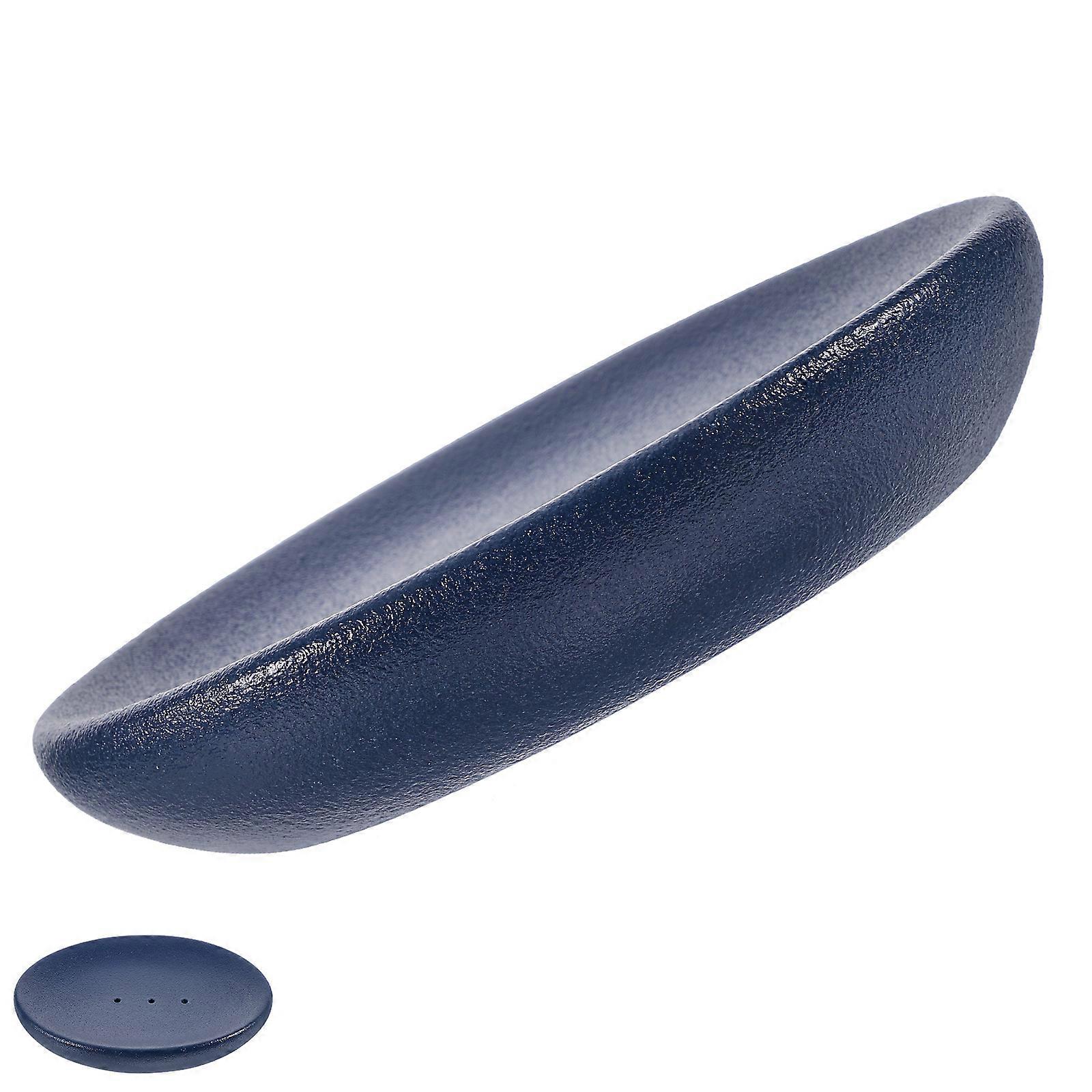 Soap Holder Ceramic Dish for Storage 2Pcs Dark Blue Creative Soap Box