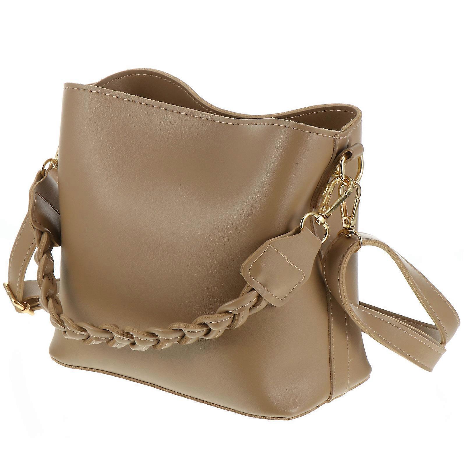 Fashionable Storage Bag Single-Shoulder Bag for Storage Use 2Pcs Khaki
