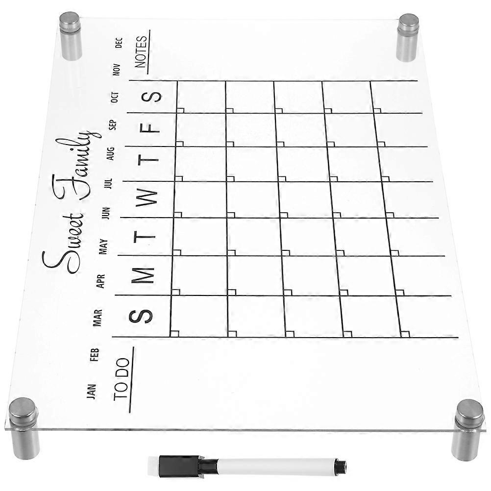 Transparent Desk Whiteboard Acrylic for Writing 5Sets Clear Message Boards