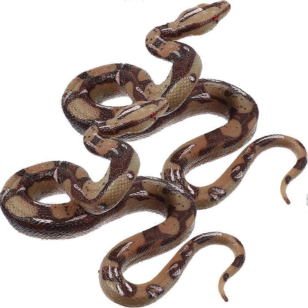 Simulation Snake Figures Snake Figurine for Kids Use 6Pcs Plastic Toys