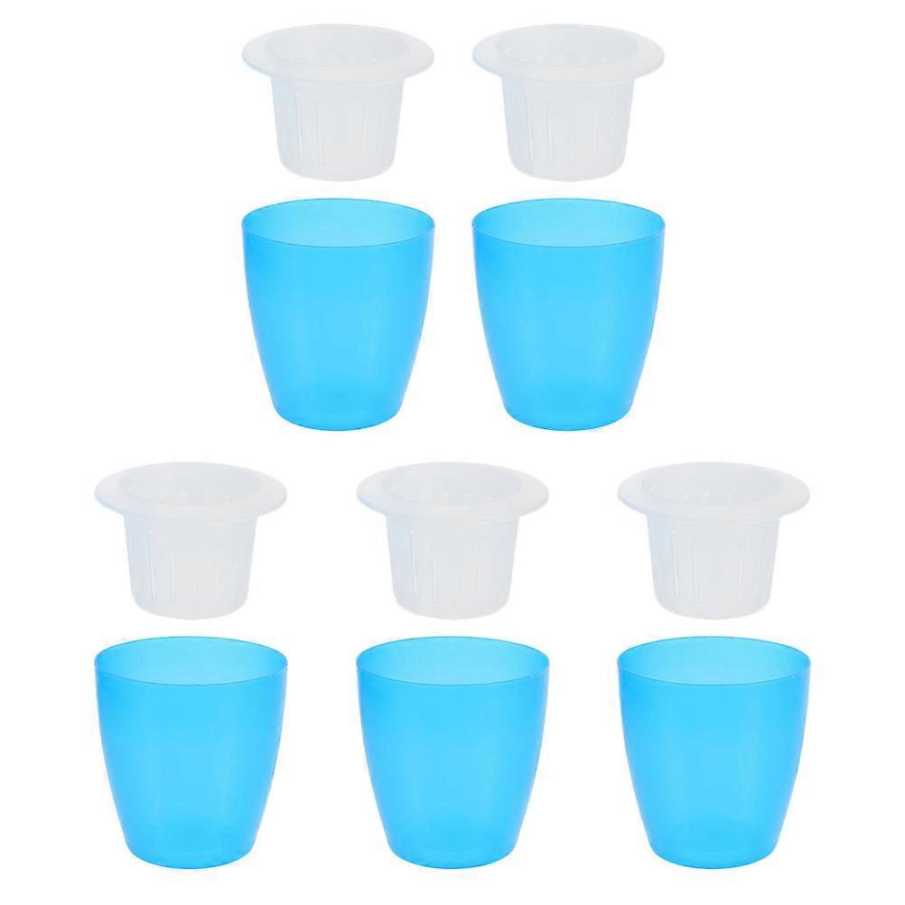 Water Absorption Planter Plastic Flower Pot for Hydroponics 10Pcs