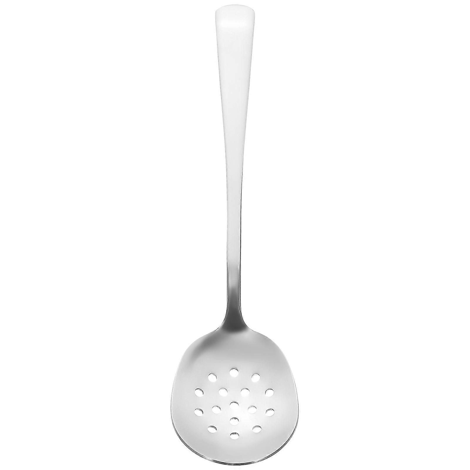Food Serving Stainless Steel Colander Spoon for 2Pcs Silver Kitchen Tools