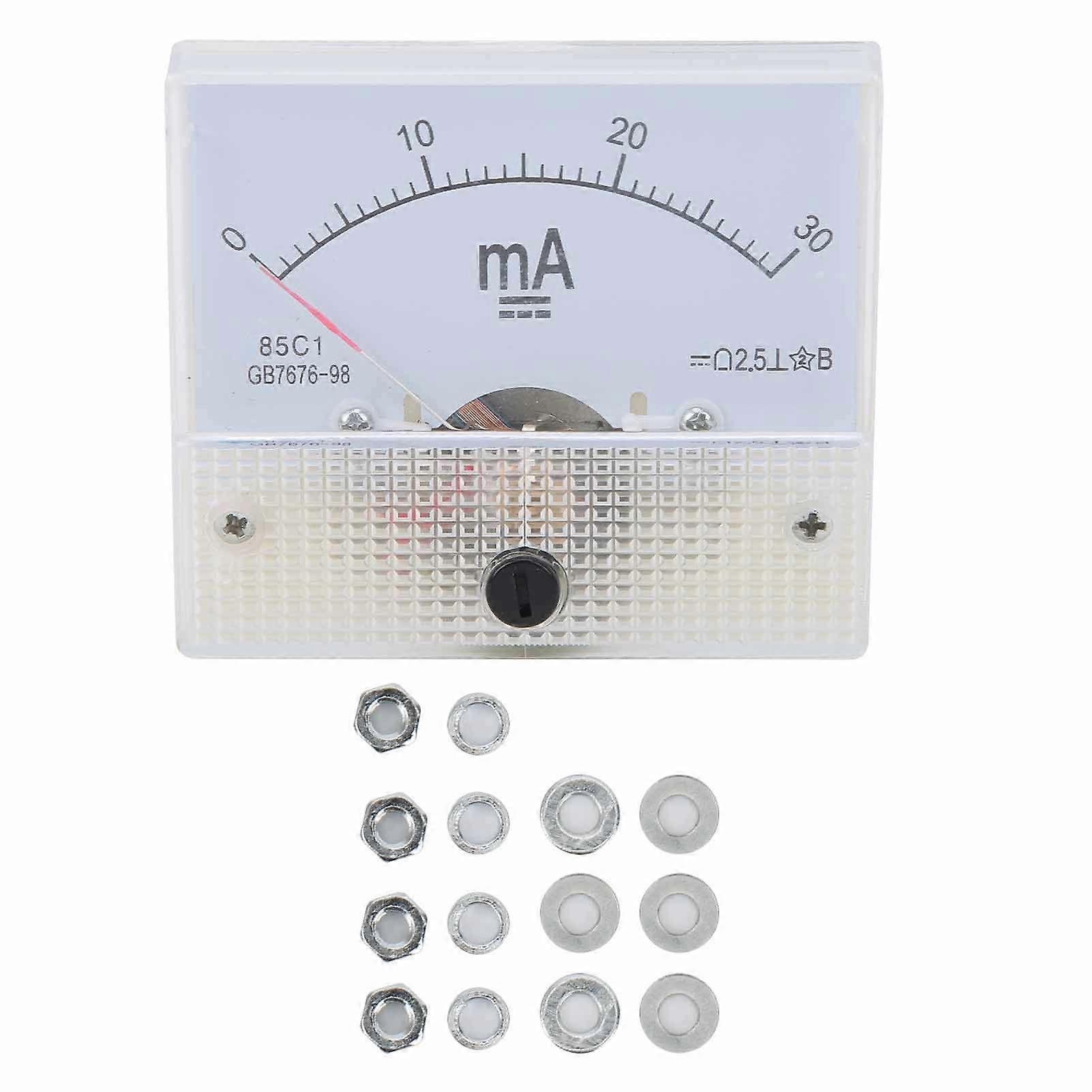 Hoogwaardige 85C1 DC 0~30MA Pointer Type DC Ampèremeter Milliampère Hoge Precisie