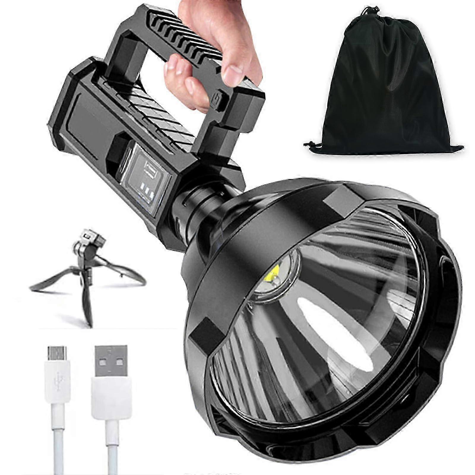 Flashlight 200000 Lumens Rechargeable, Brightest Flashlight (Large)