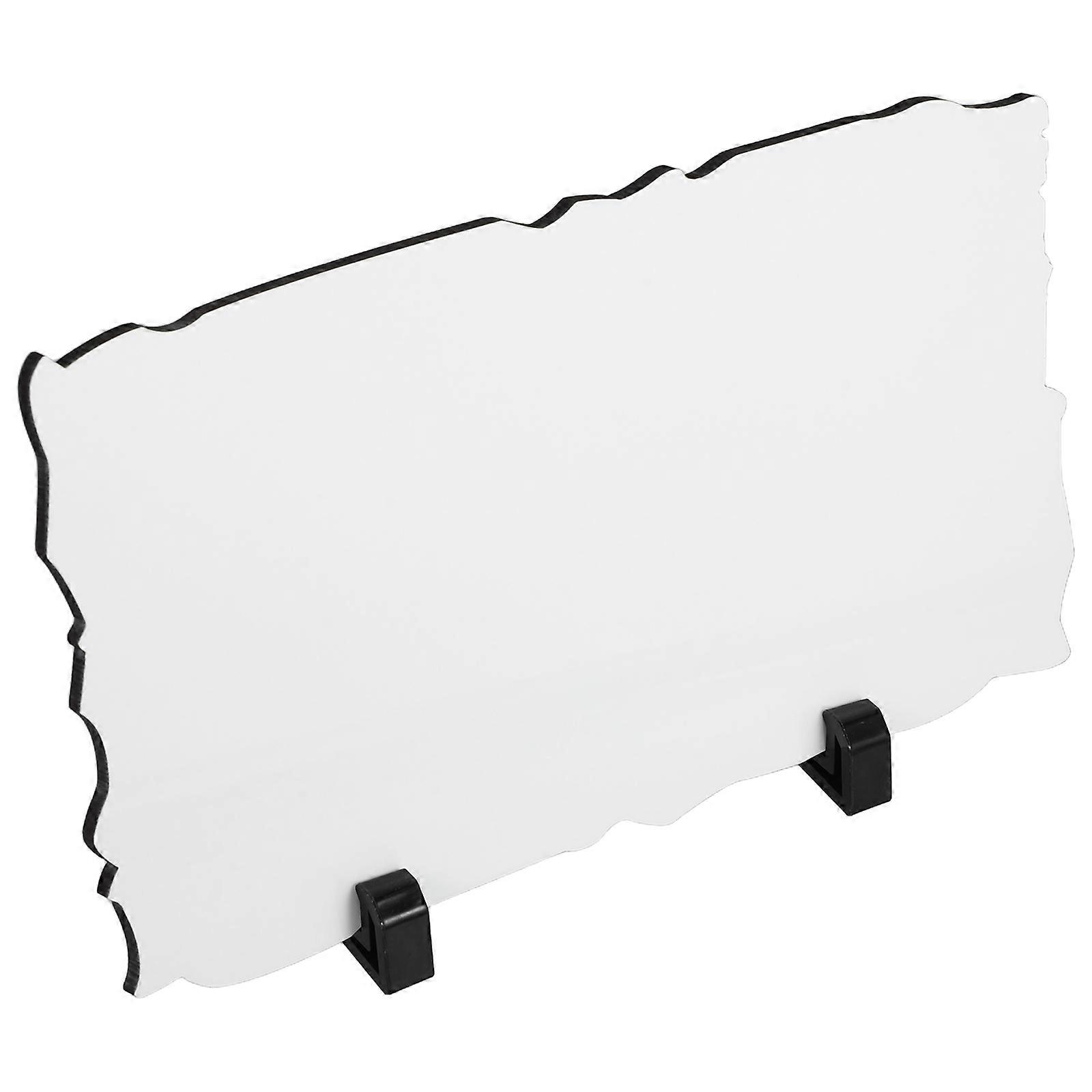 Thermal Sublimation Photo Holder Irregular Edge Shape For Office Desk 10.22X5.89X0.20in Memory Preservation 1Set