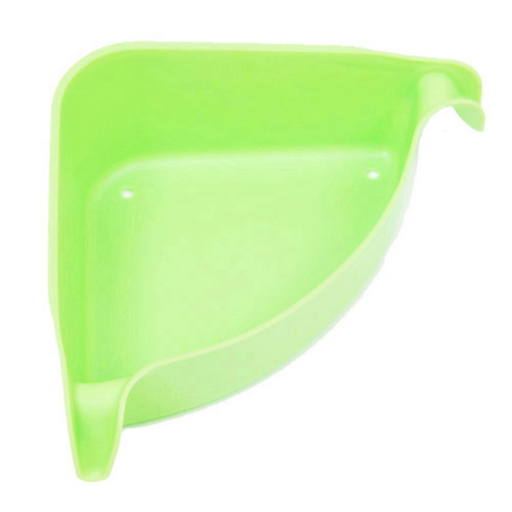 Green Bathroom Corner Rack Suction Cup Shelf for Kitchen 3Pcs Set