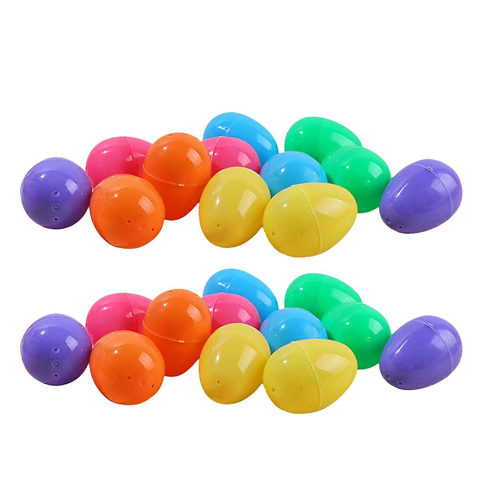 Easter Decoration Plastic Egg for DIY Crafts 48Pcs Assorted Colors