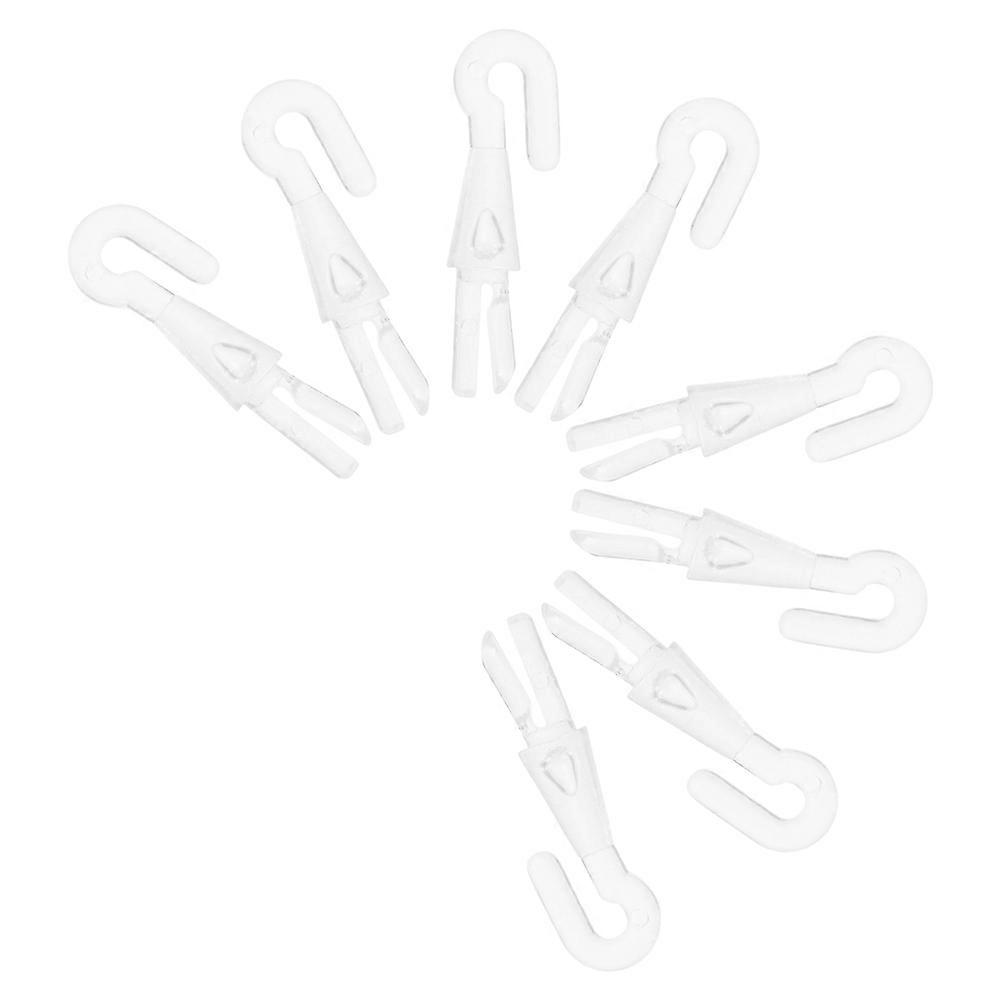 Blind Wand Hook for Window Blinds Hardware Fixing 40Pcs Transparent Plastic