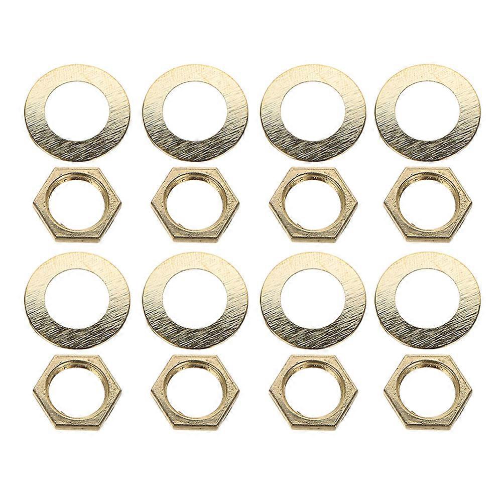 Golden Clock Repair Nuts and Gasket Accessory for 5Sets