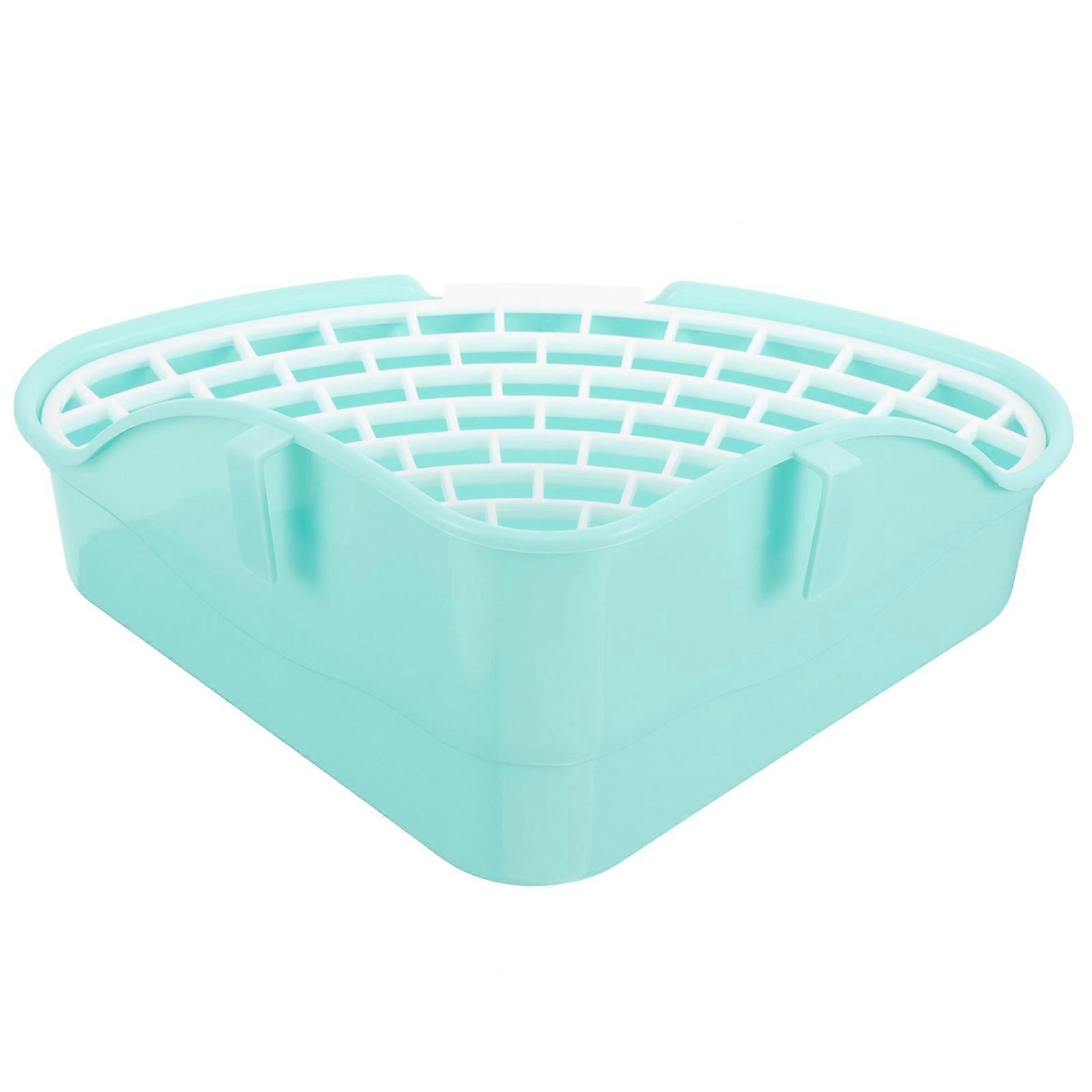 Cat Toilet Plastic Corner Litter Box for 3Pcs Pet Tray Set