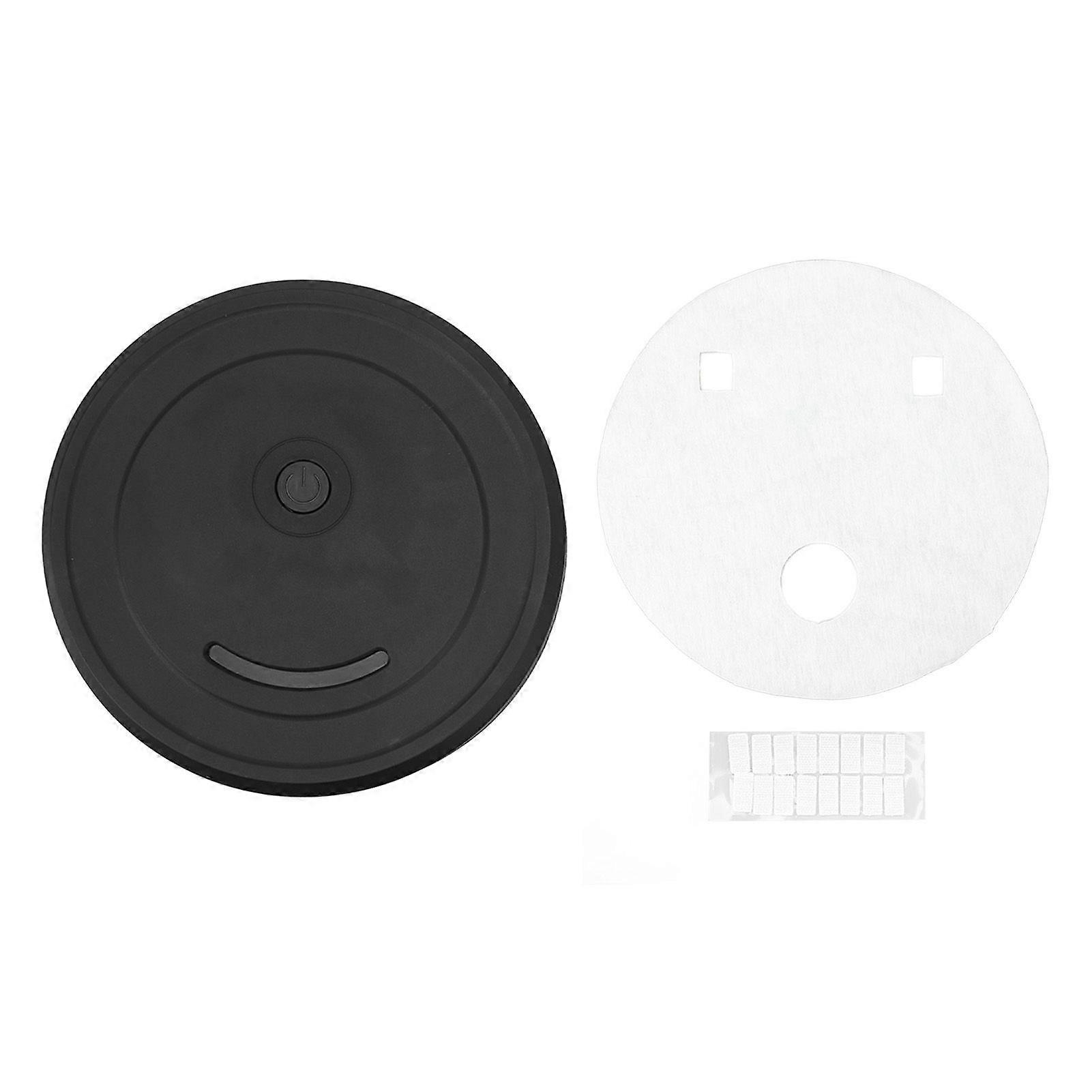 Robot Vacuum Cleaner ABS Intelligent Strong Suction Sweeping Robot with Mops for Home Black