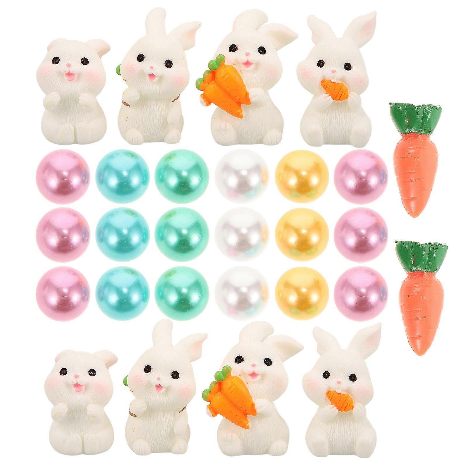Vase Filler For Easter Decorations 4 Sets Featuring Bunny Carrot Shape Suitable For Spring Day Festivities