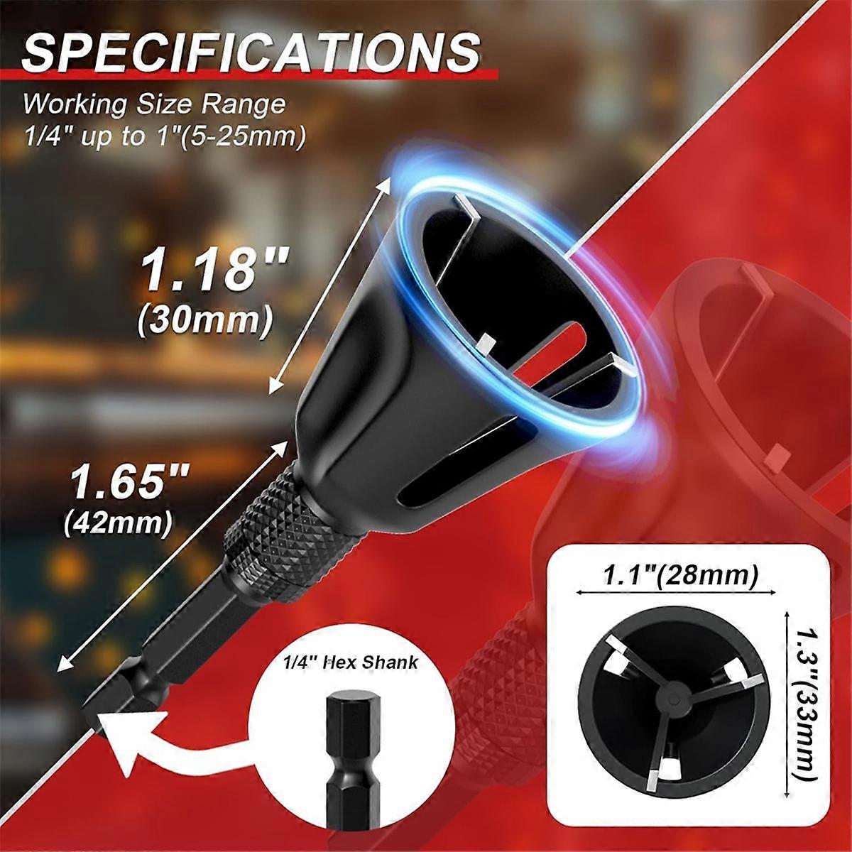2-Pack Deburring External Chamfer Tool