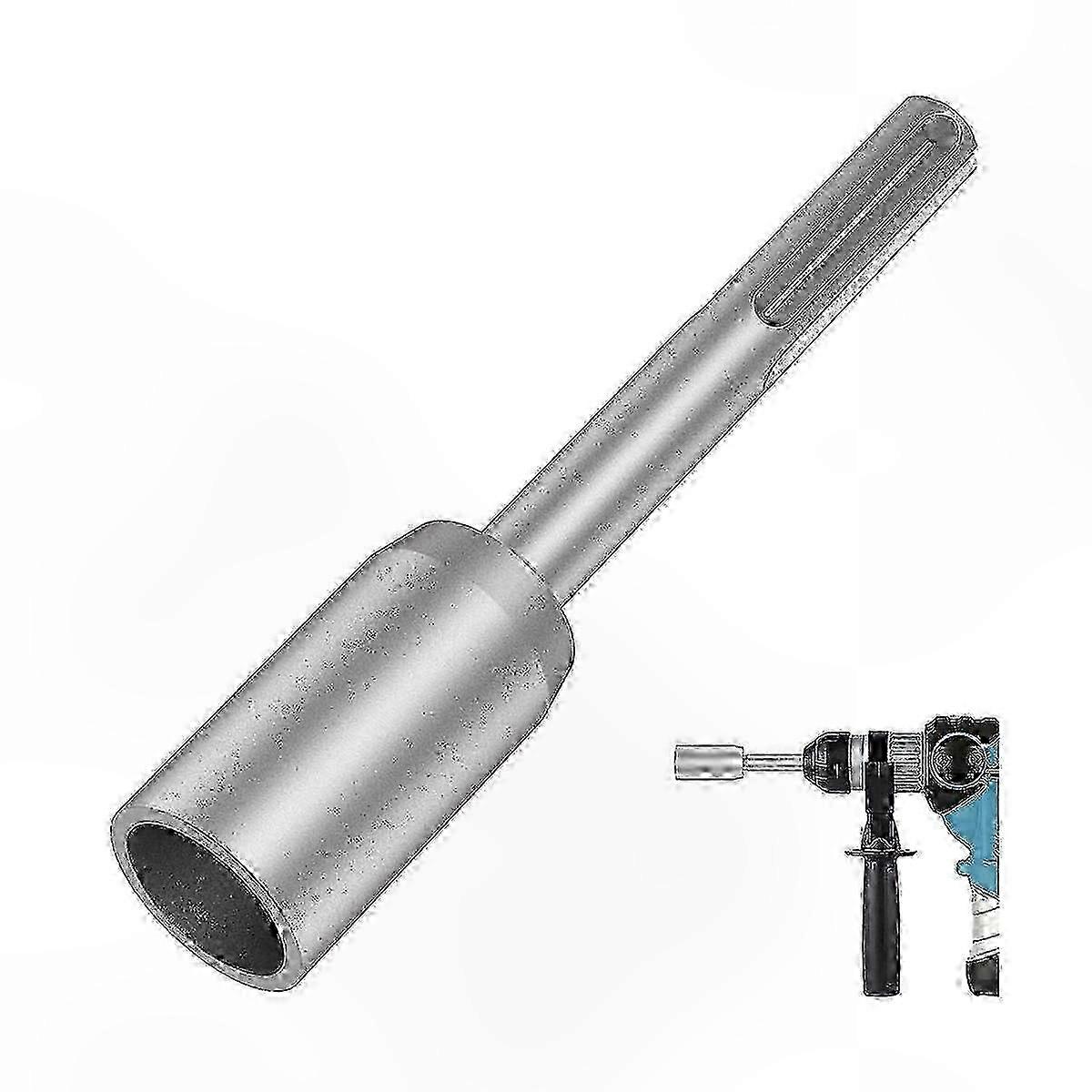 SDS-Max Ground Rod Driver for Rotary Hammer Drill, 30mm Shank, Heavy Duty Grounding Tool