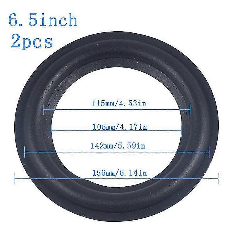 4/5/6.5/8/10/12 Inch High Elasticity Speaker Surround Repair Foam Woofer Edge Replacement Foam Rubber