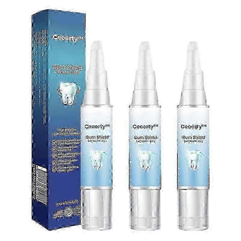 3 יחידות ג'ל לתיקון חניכיים בנייה מחדש לחזק להלבין להסיר דלקת נשימה פה שן רע להגן נגד כתמי חניכיים נסיגה