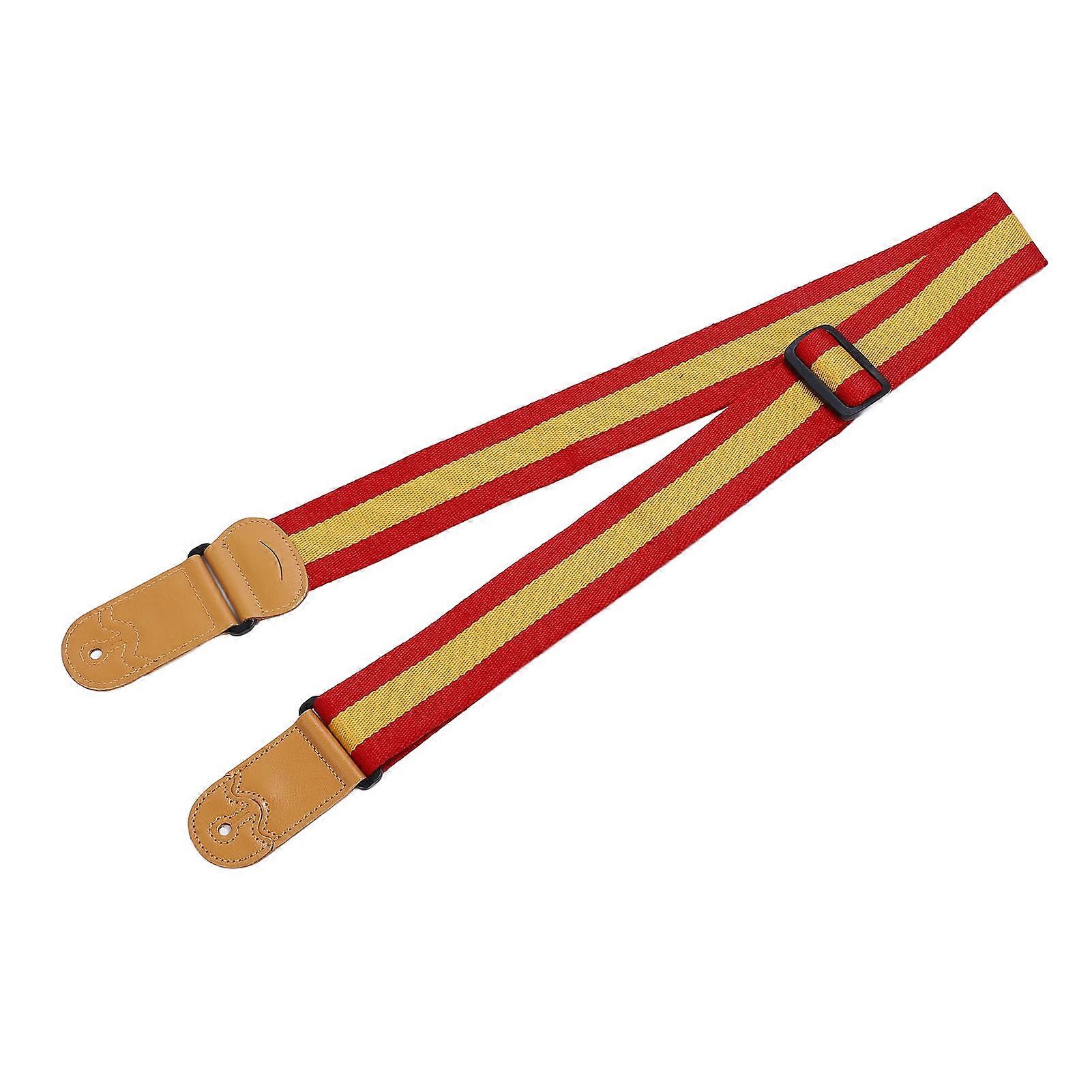 Rainbow Guitar Strap Adjustable 90.5-154cm with Pick Pocket