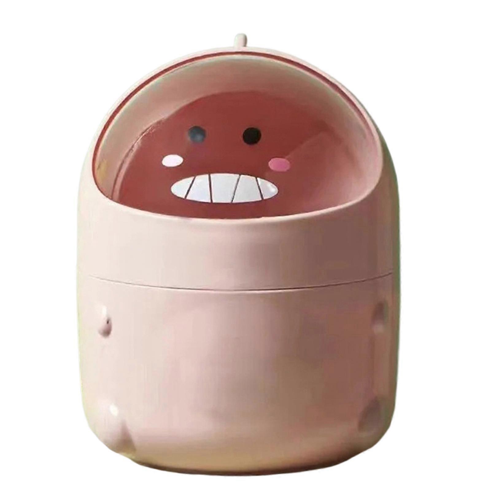 Dinosaur-Themed Trash Can Table Desk Set - Mini Trash Can for Sub-Desk Desktop with Cute Design