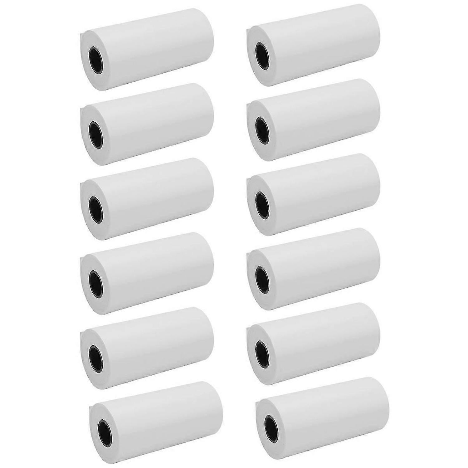 Kids Camera Print Paper,12 Rolls 57x30mm with Core Photo Print Thermal Paper Rolls Instant Print Cam