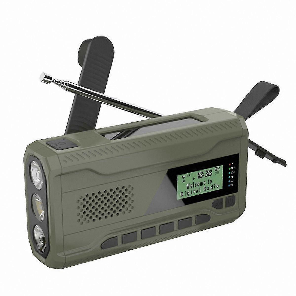 Portable DAB FM Radio with Bluetooth and 4500mAh Battery for Emergency Use