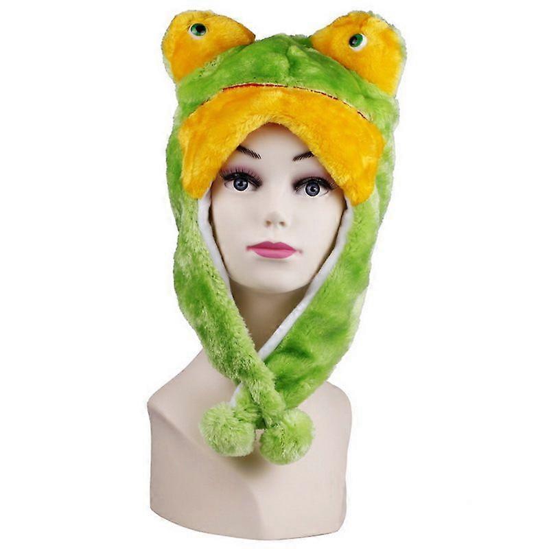 Winter Warm Animal Hat with Neck Protection, Panda Lion Ladybug Deer Dolphin Design, Street Style Unisex Adult Kids Fur Hat