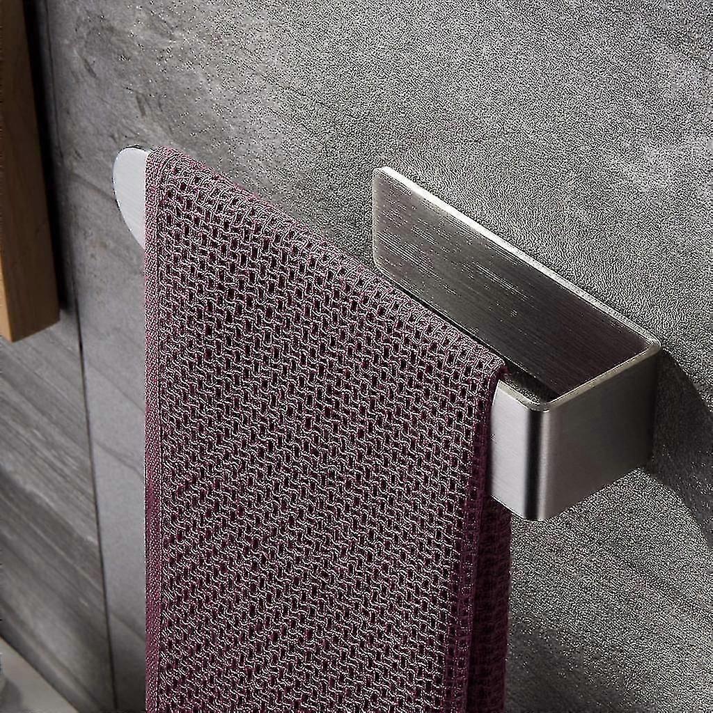 タオルリングタオルリングの自己接着タオルホルダー(タオルレールステンレススチール)をバスルームとキッチン用