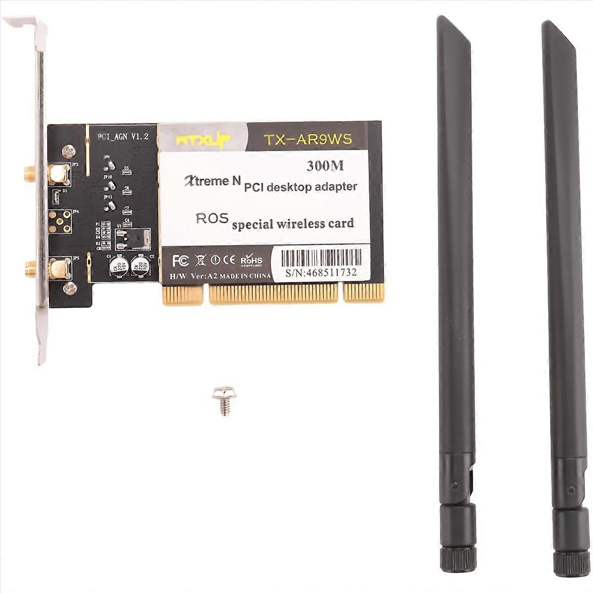 WTXUP Atheros AR9223 PCI 300M Wireless WiFi Adapter for Desktop PC