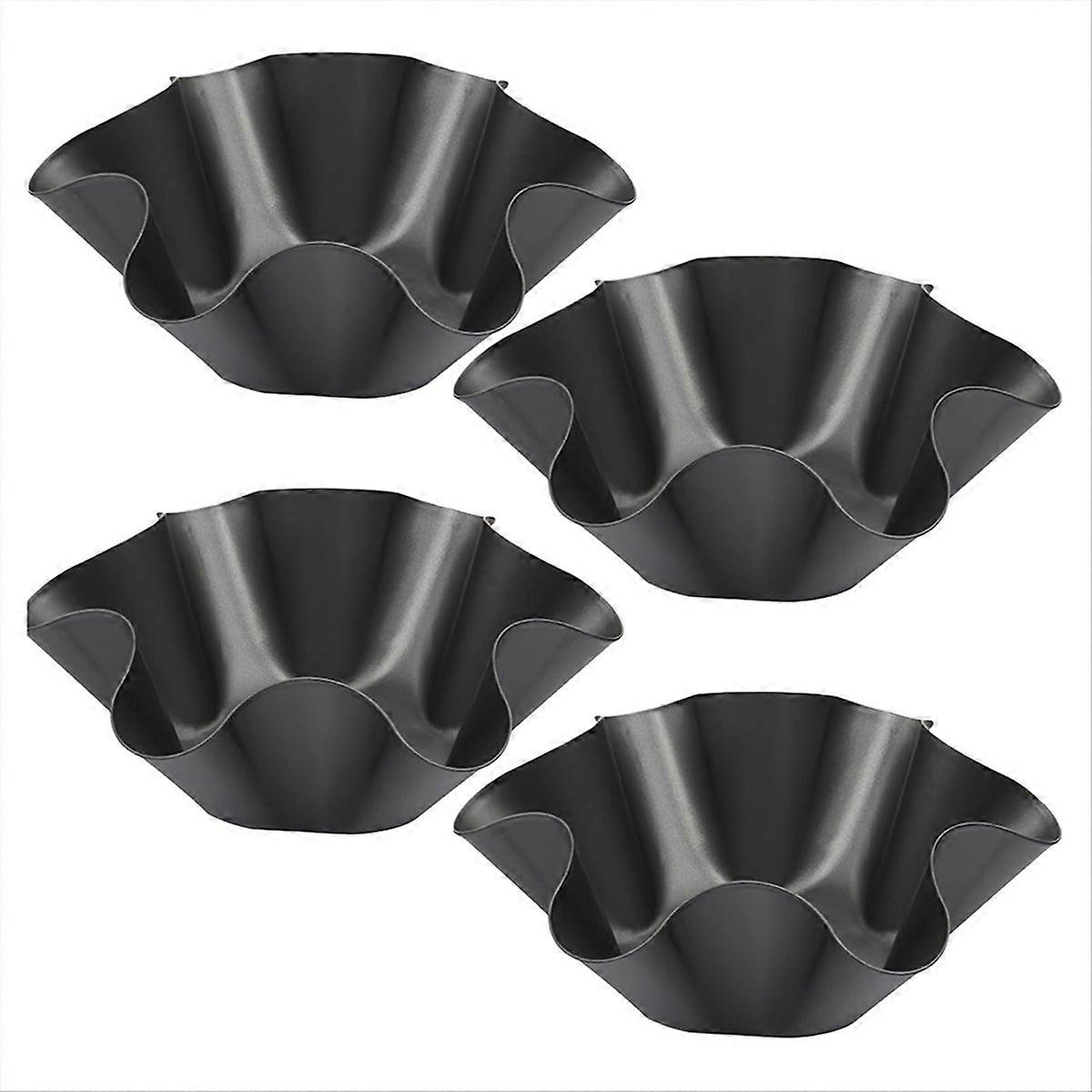 4PCS 8Inch Nonstick Large Taco Shell Bowl - Tortilla Maker Shell Pans