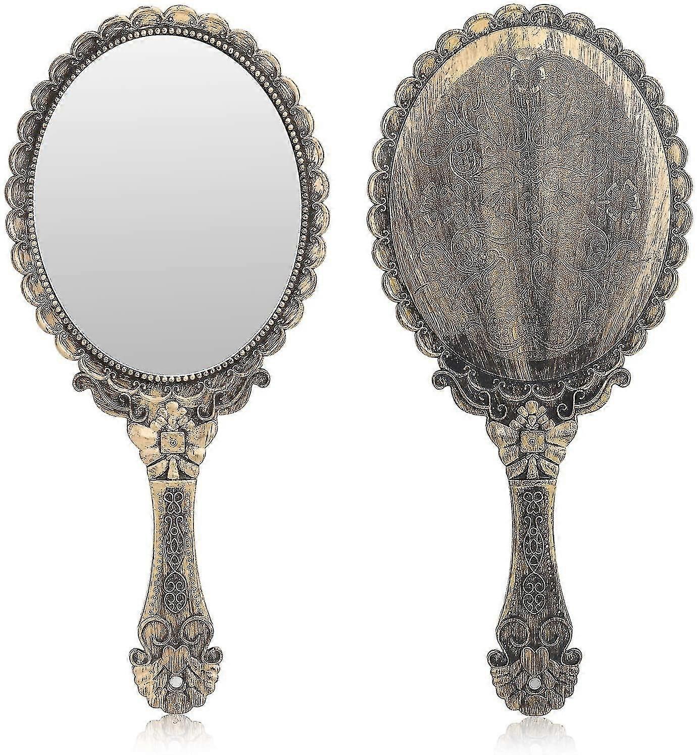 Vintage Handheld Mirror, Small Handheld Decorative Mirror