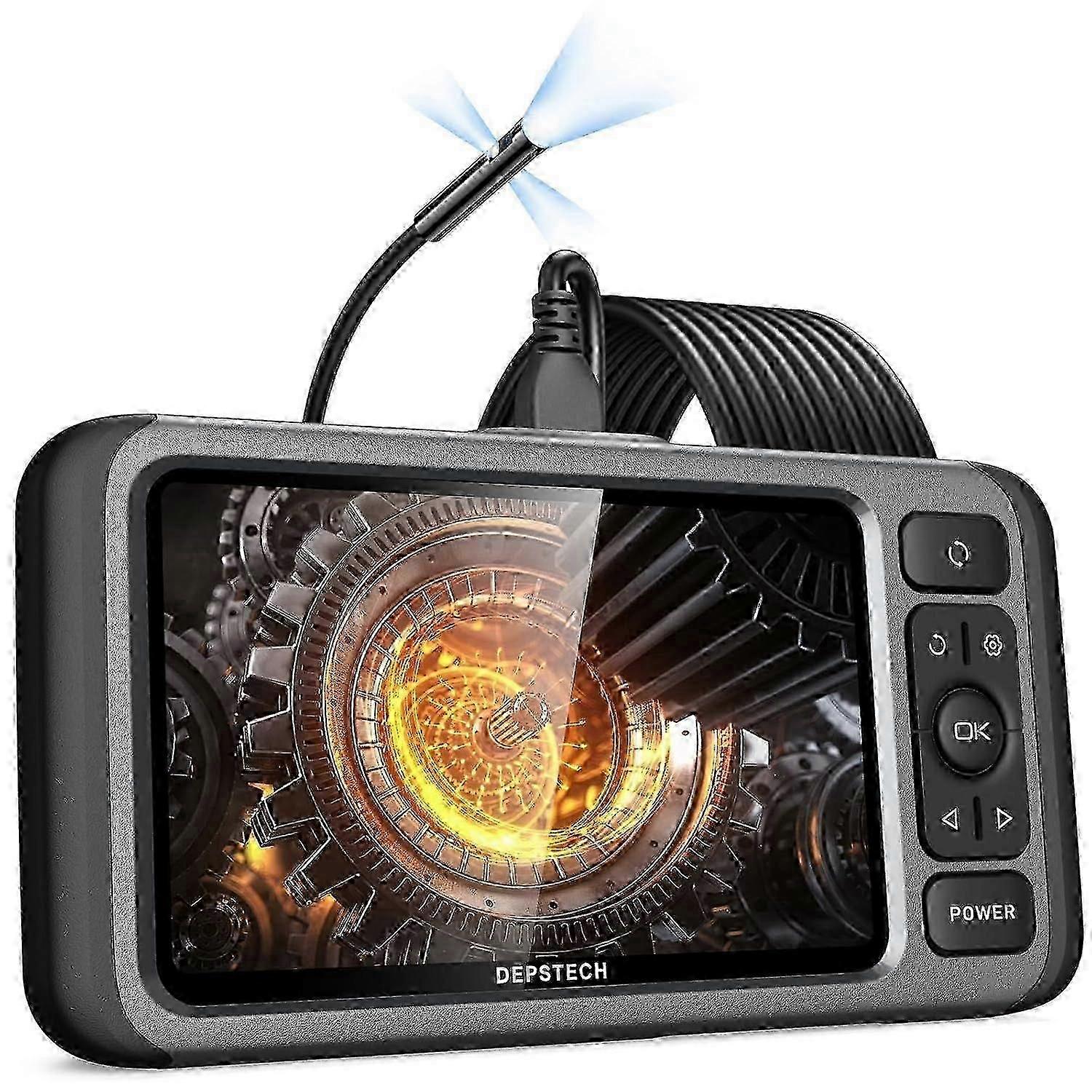 High quality Triple Lens Borescope, 5' IPS Display Endoscope Camera
