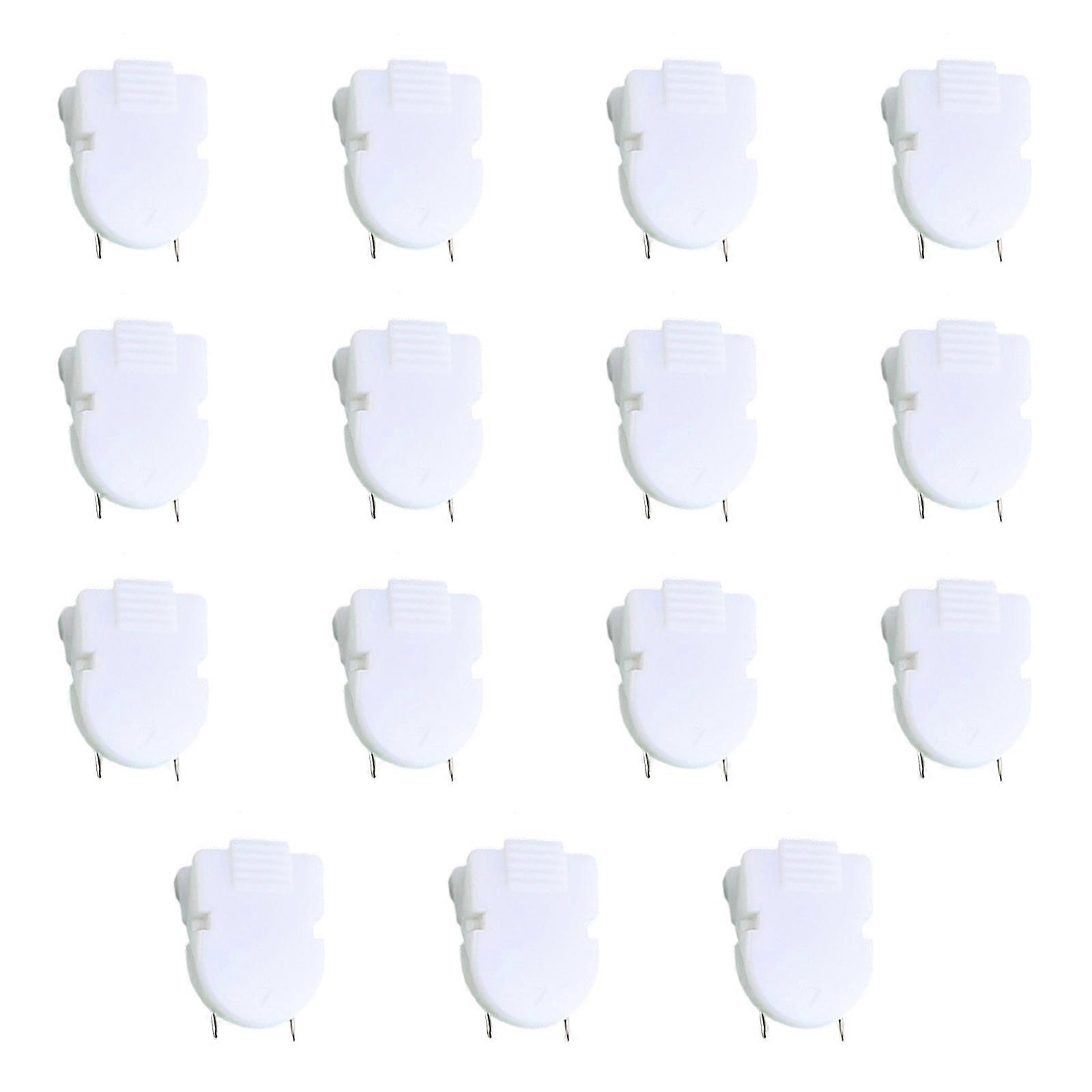 15Pcs Elastic Cubicle Clips for Fabric Wall Multipurpose Fabric Panel Wall Clips For Display Photos Documents Note Memos  White