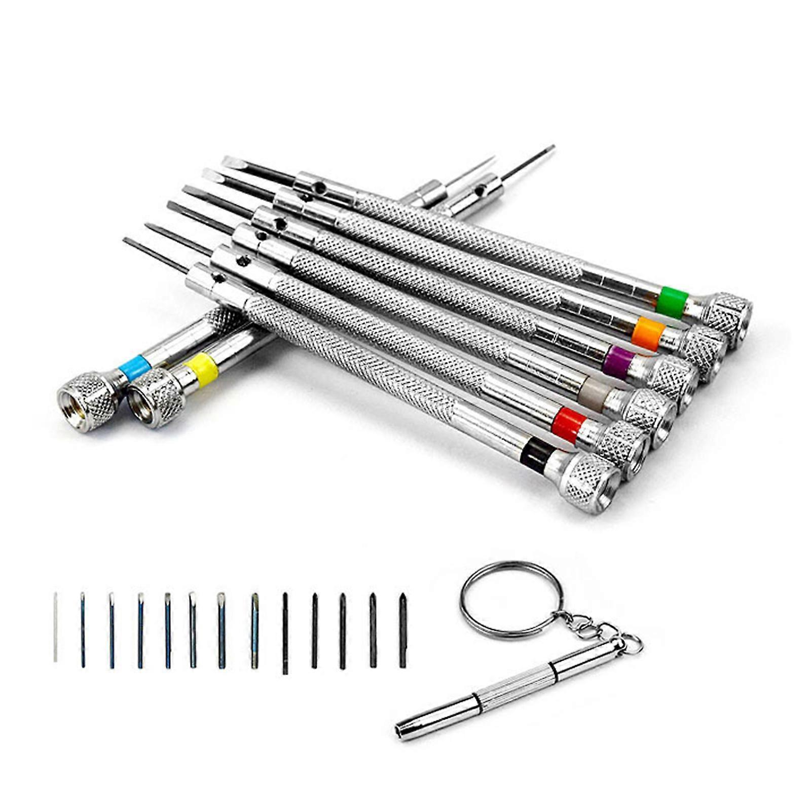 Multipurpose Screwdriver Kit With 13 Brightly Color Coded Precise Driver For Electronics Glasses Detailed Crafting Tasks Multicolor